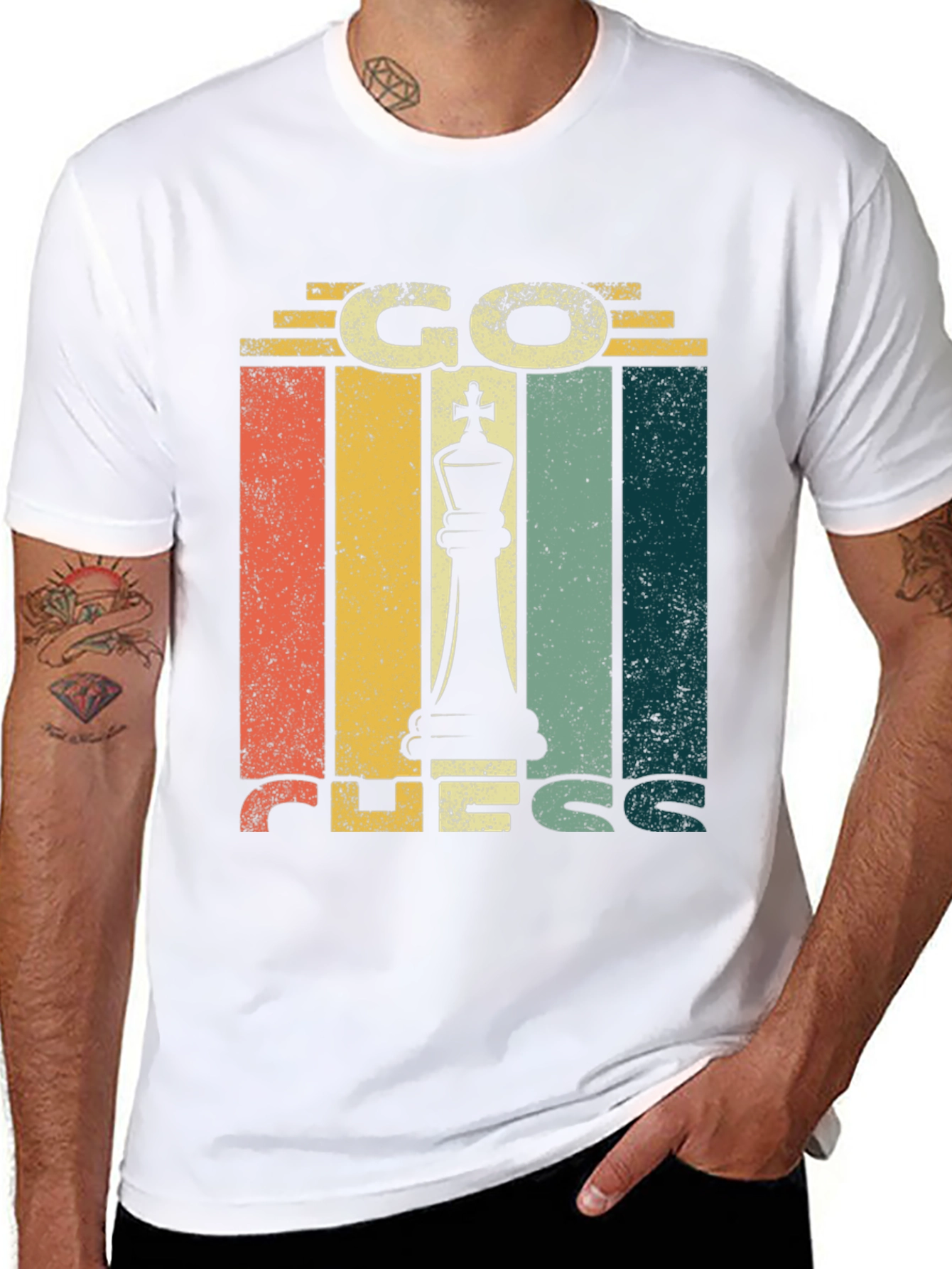 Go Chess Retro Style T-Shirt