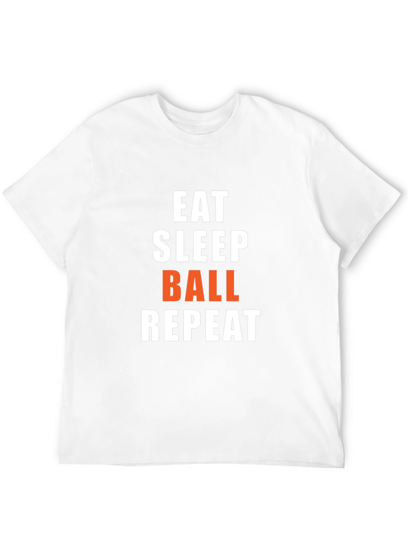 Eat Sleep Ball Repeat Graphic Tee - Black