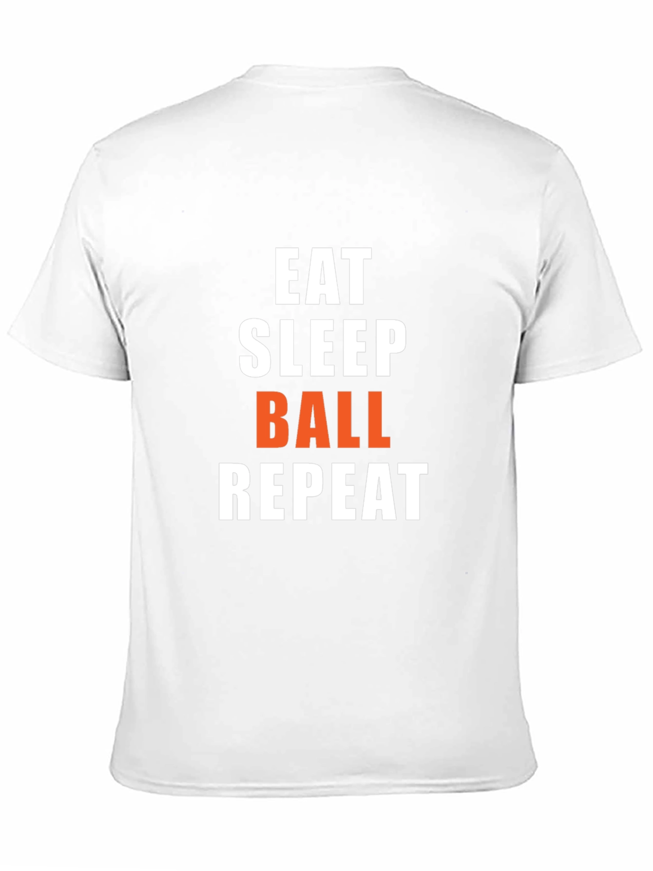 Eat Sleep Ball Repeat Graphic Tee - Black