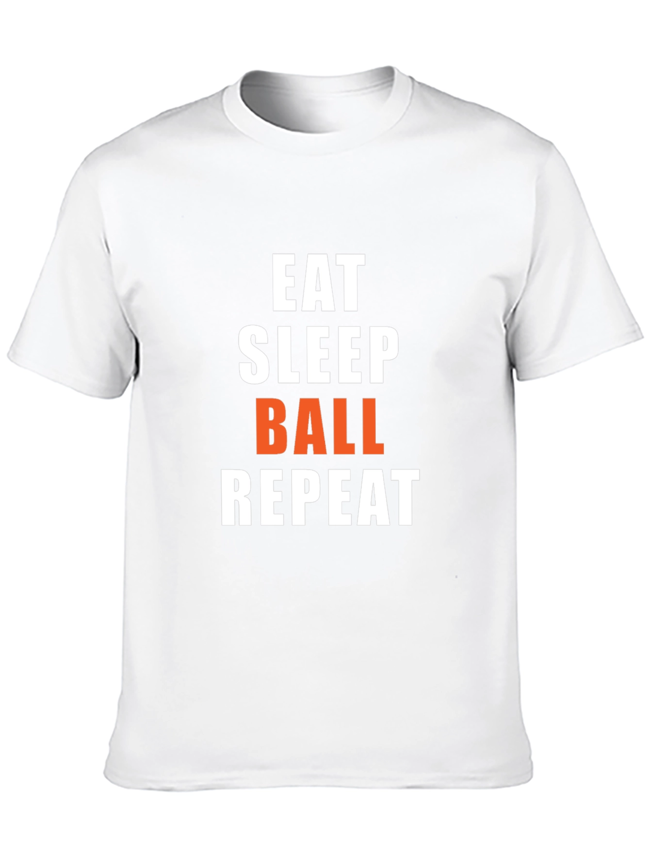 Eat Sleep Ball Repeat Graphic Tee - Black