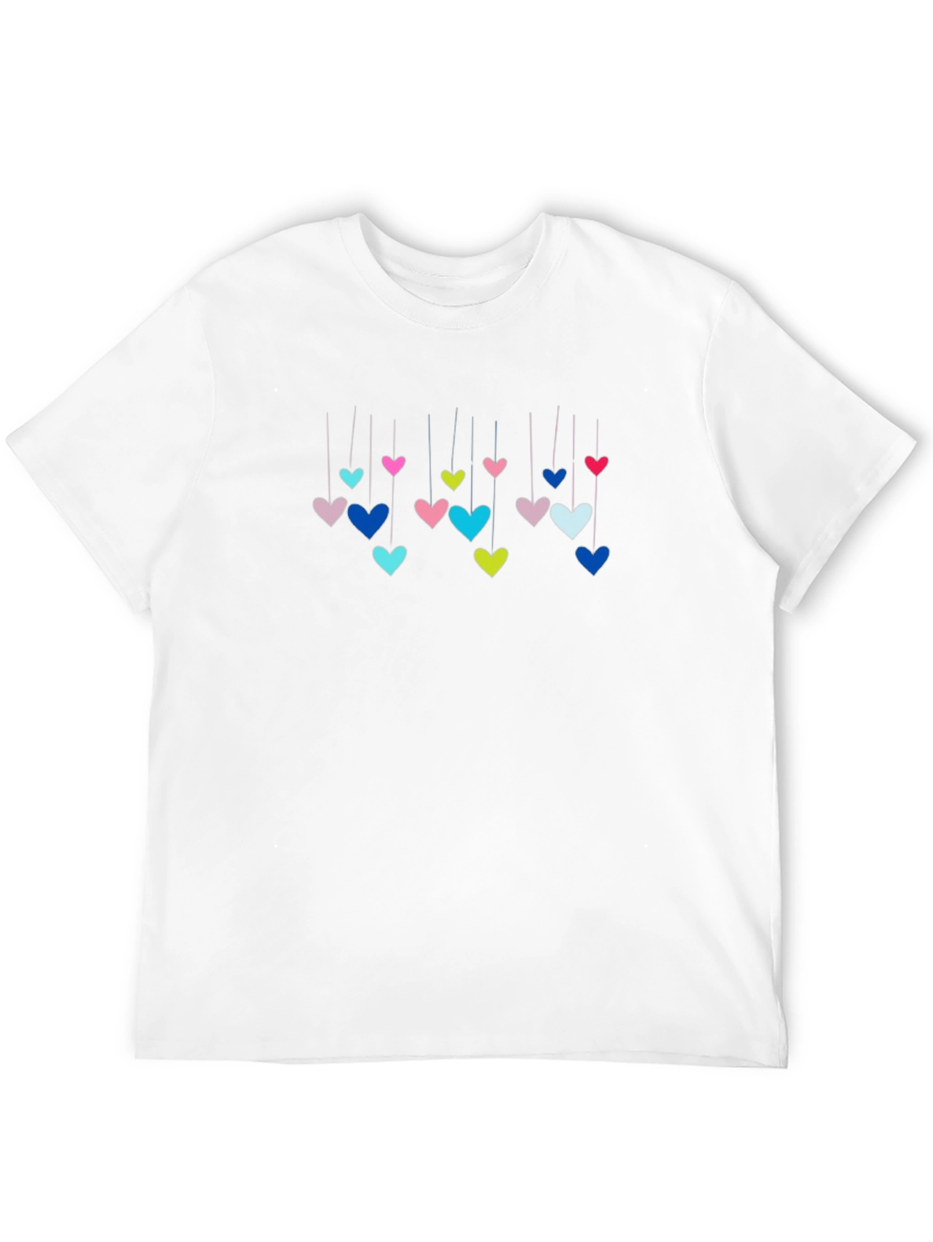 Hanging Hearts Graphic T-Shirt - Black