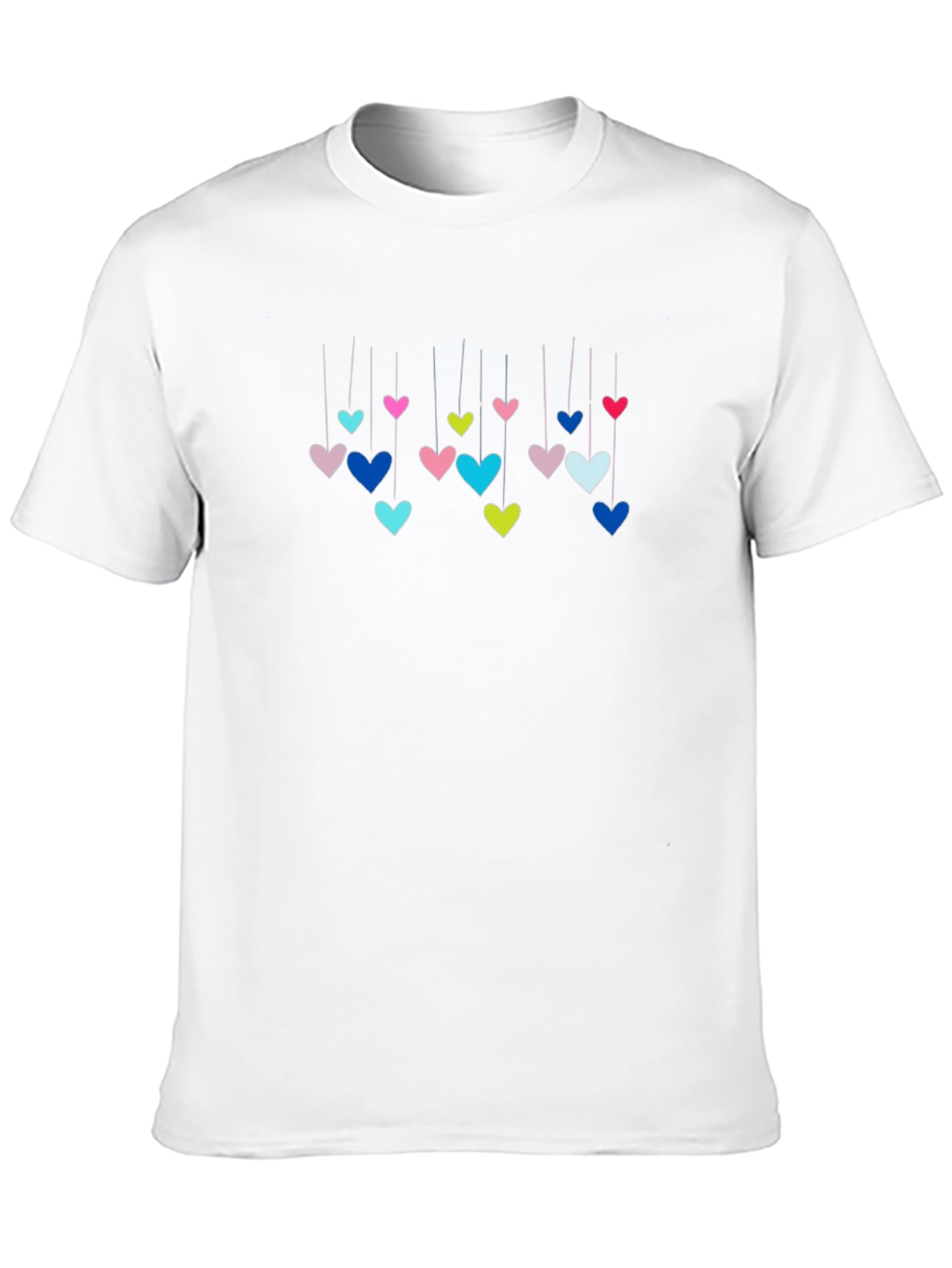 Hanging Hearts Graphic T-Shirt - Black