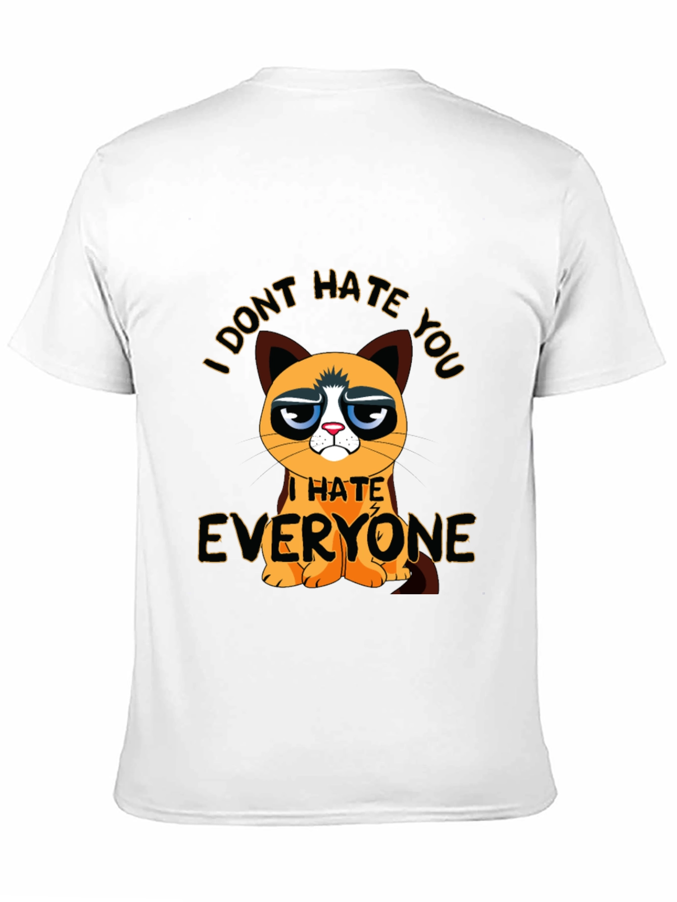 Grumpy Cat I Hate Everyone Graphic T-Shirt