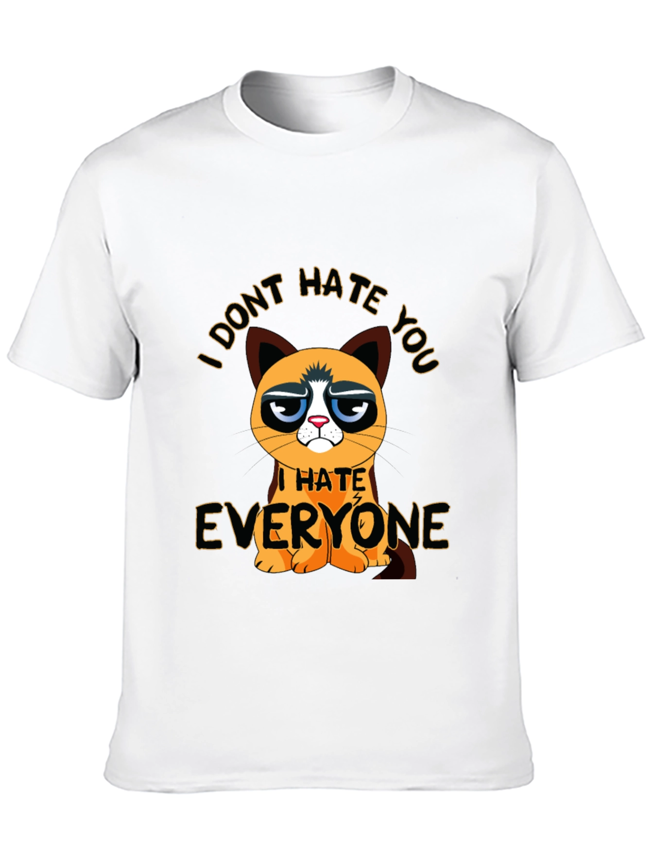 Grumpy Cat I Hate Everyone Graphic T-Shirt