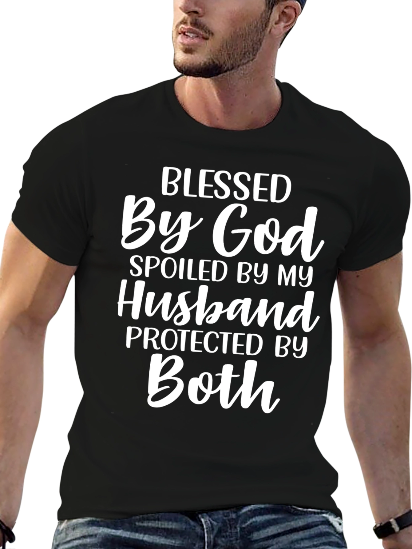 Blessed By God Spoiled By Husband T-Shirt