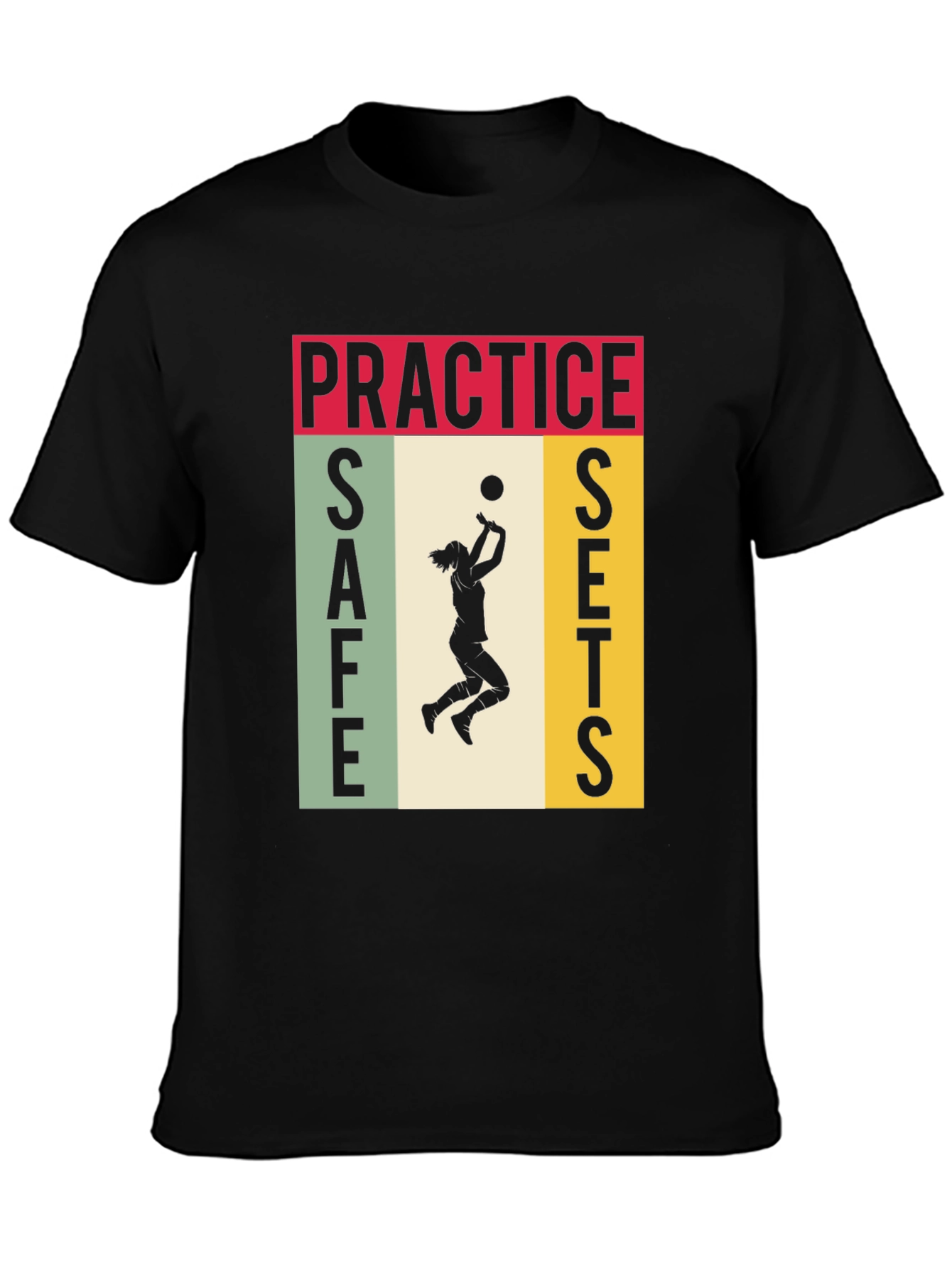 Practice Safe Sets Volleyball Graphic Tee