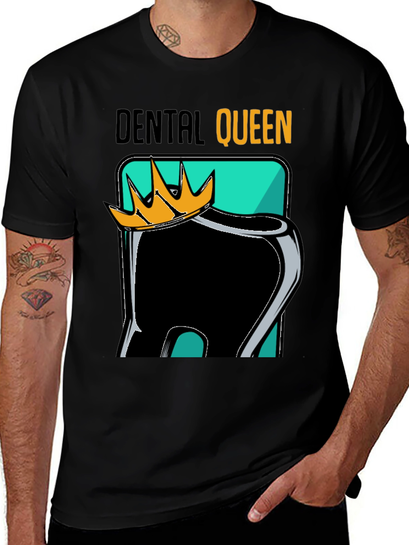 Dental Queen Black Graphic Tee