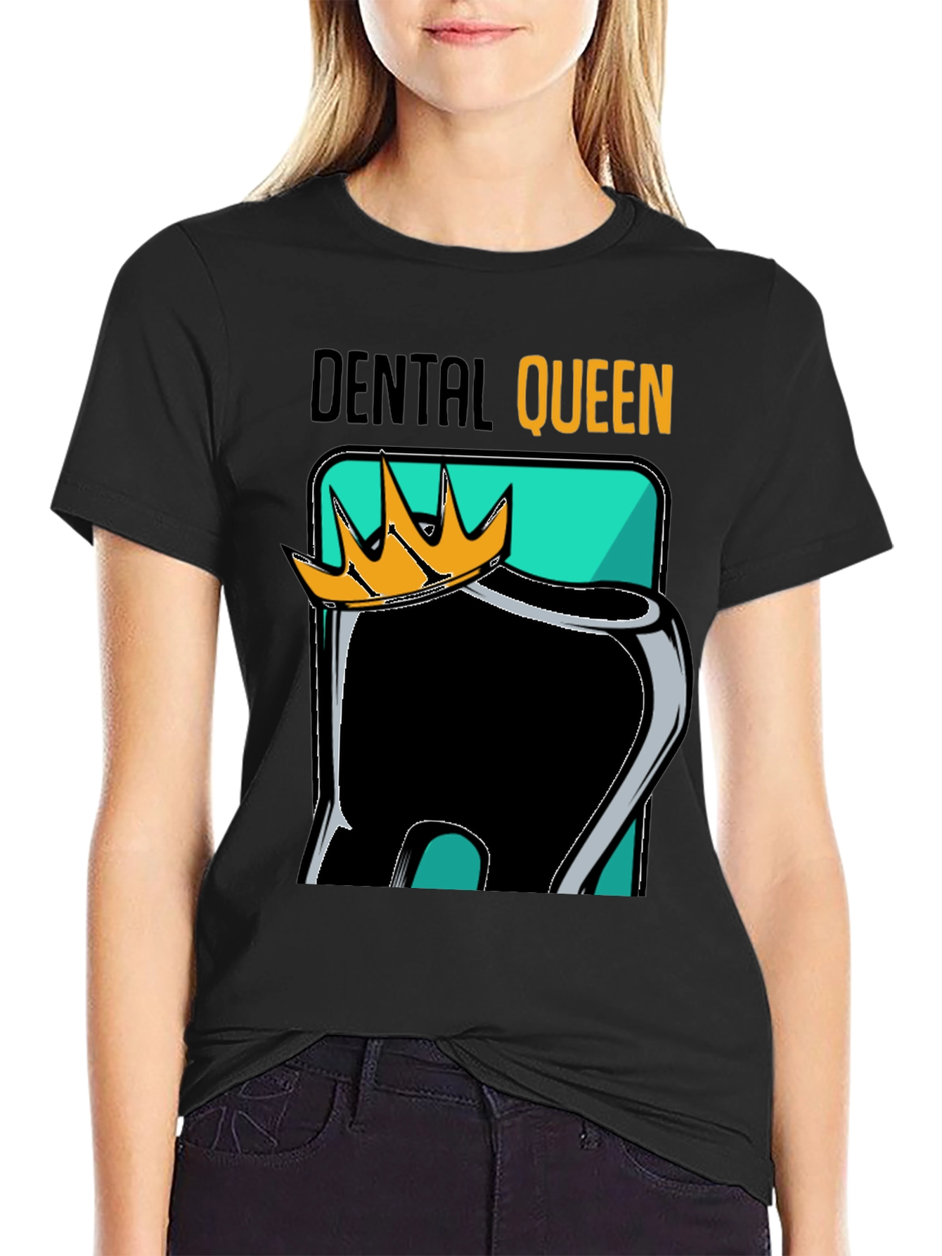 Dental Queen Black Graphic Tee