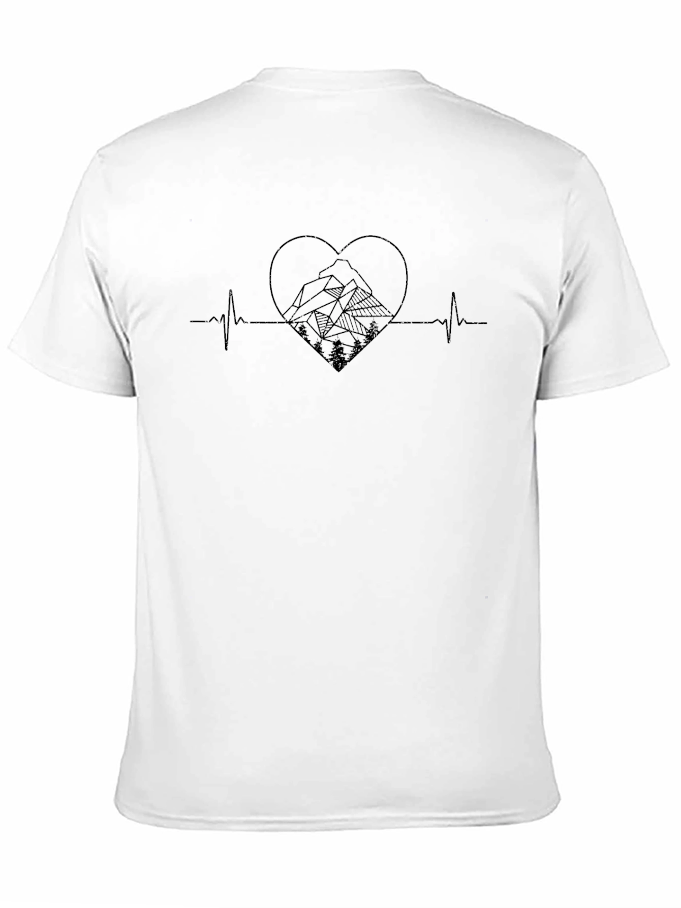 Mountain Heartbeat T-Shirt - Nature Lover Tee
