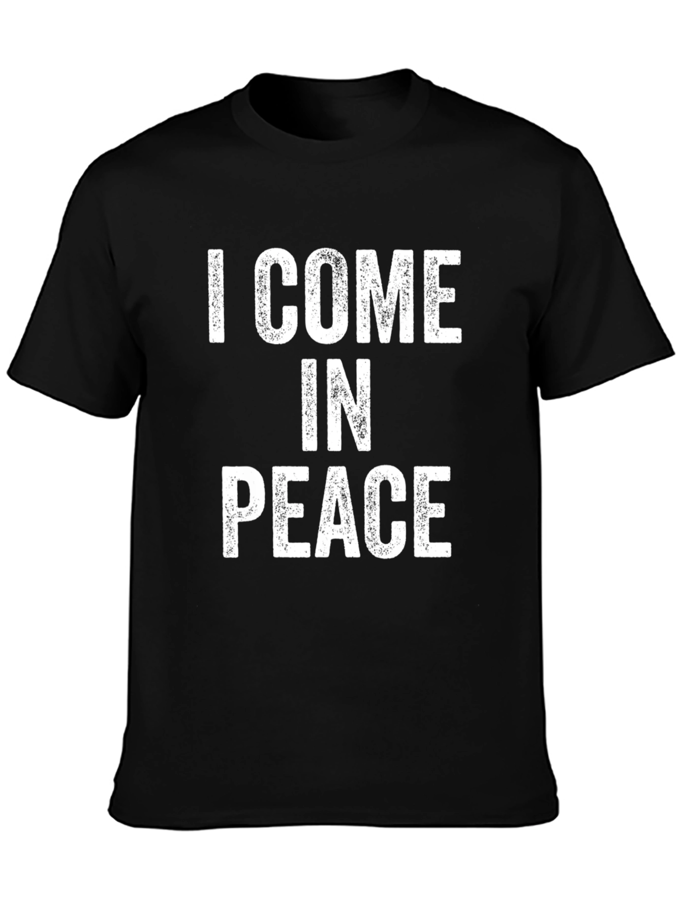 I Come in Peace Graphic Tee - Black