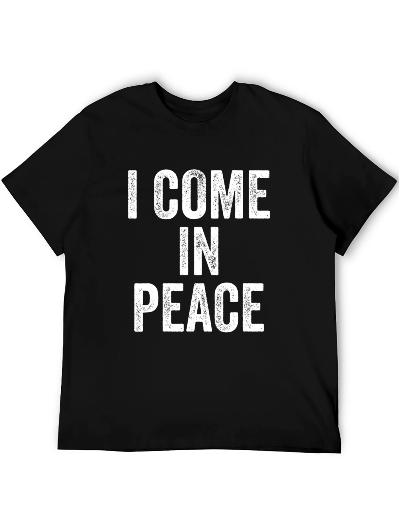 I Come in Peace Graphic Tee - Black