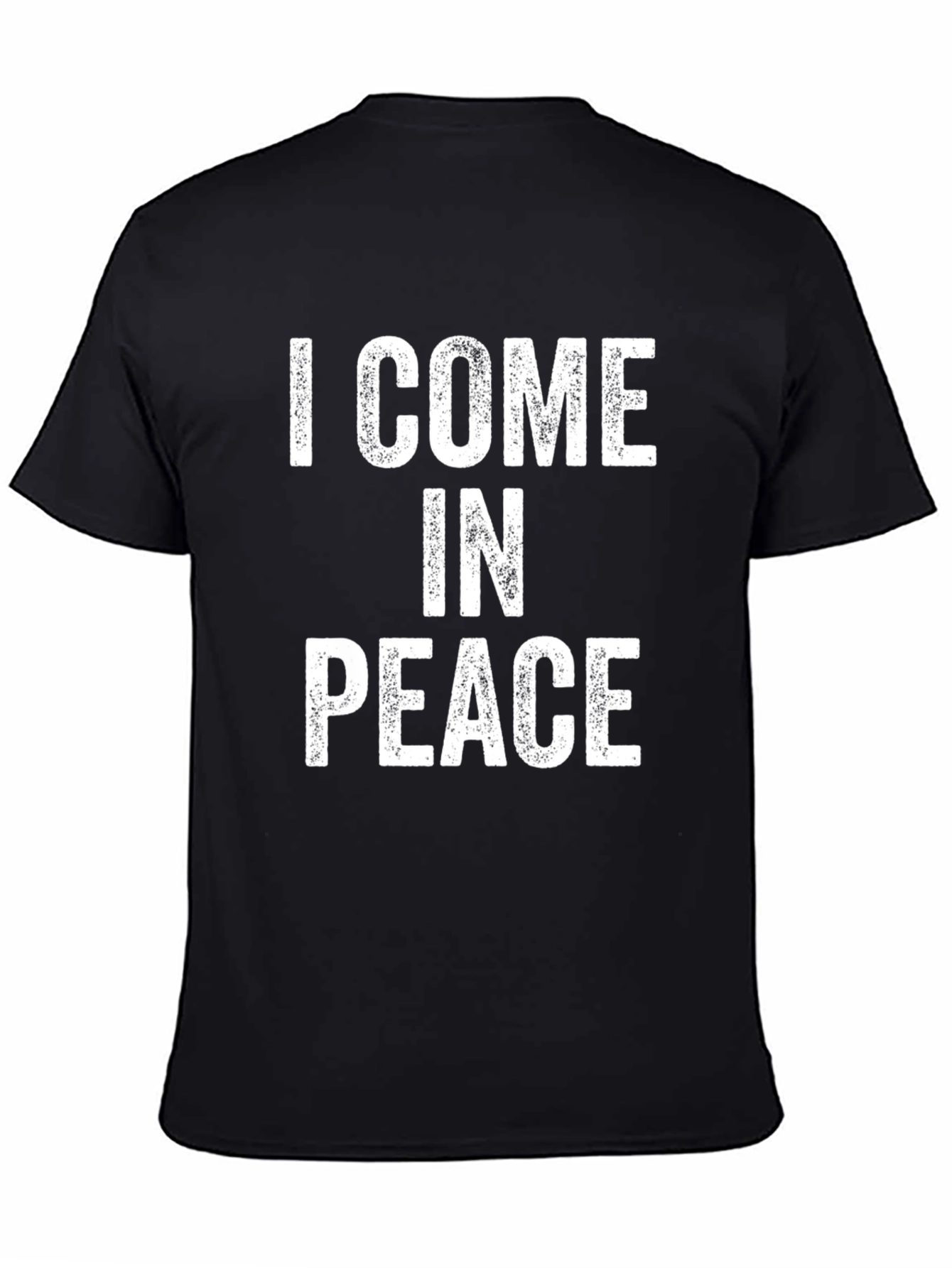 I Come in Peace Graphic Tee - Black