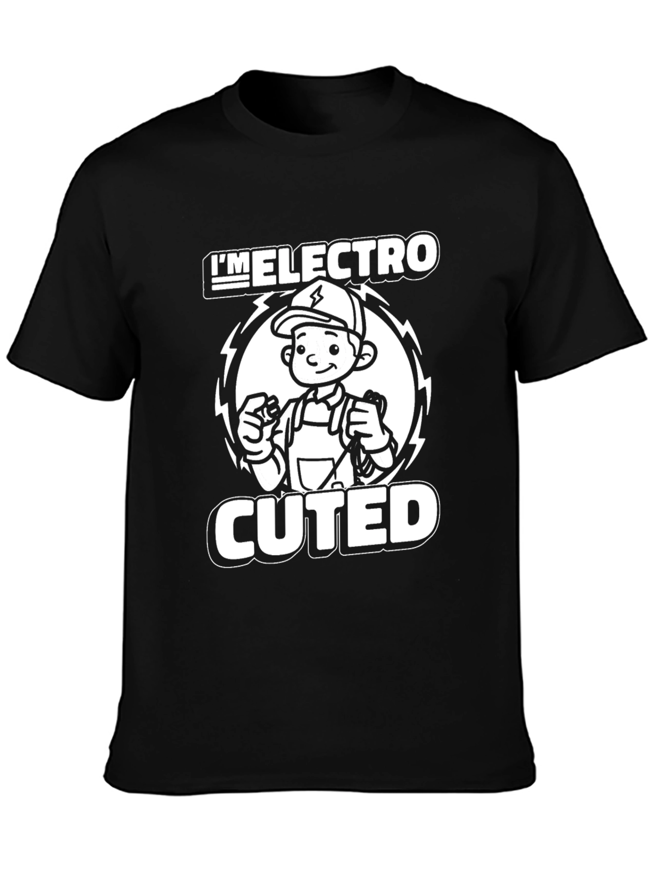 Electro Cuted T-Shirt - Electrician Humor Tee