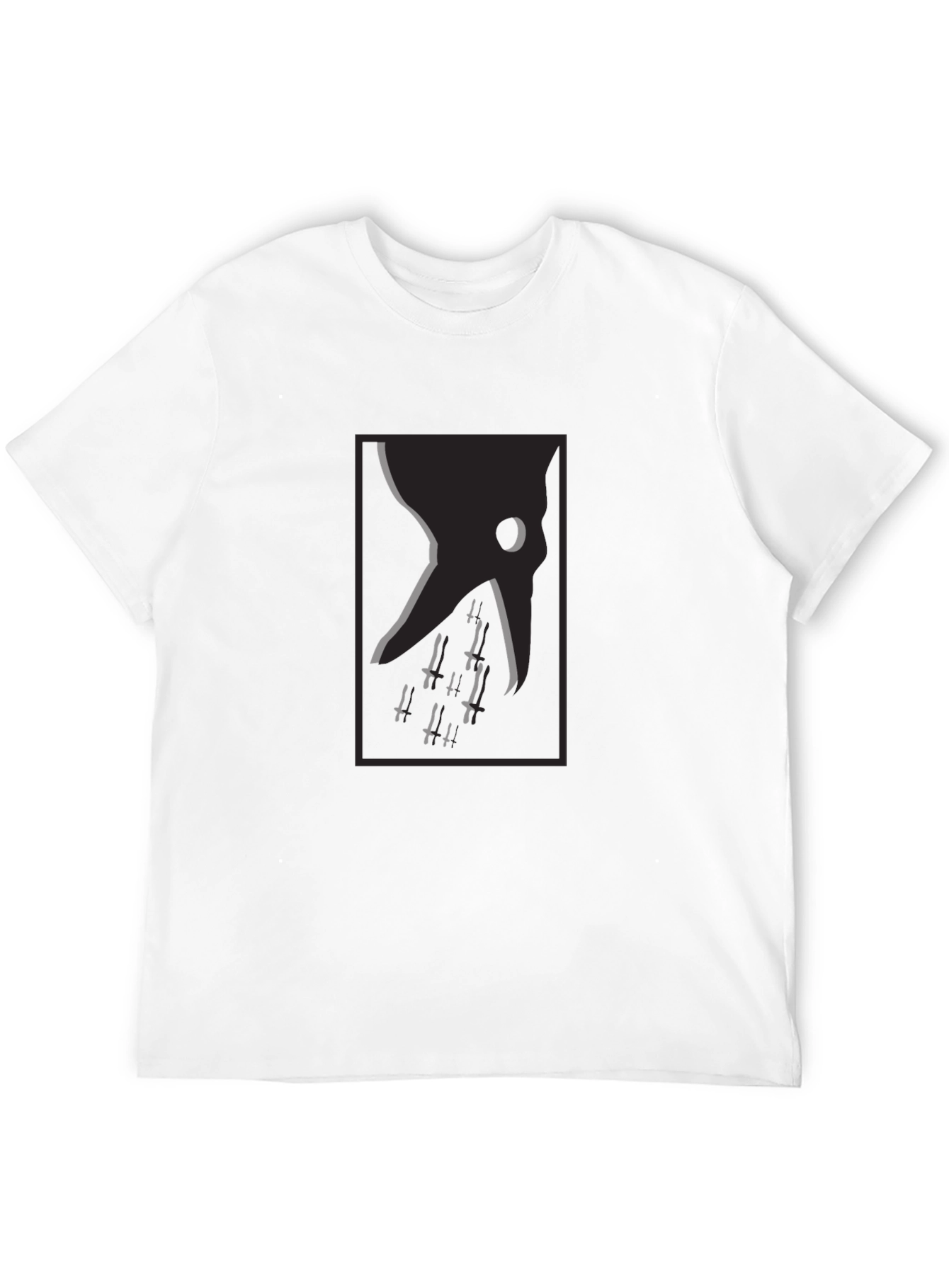 Grim Reaper Dagger Tee - Dark Aesthetic T-Shirt