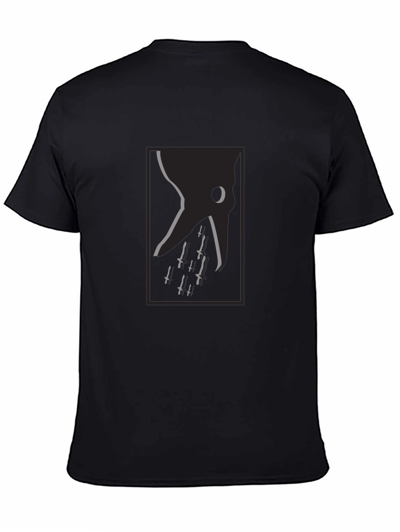 Grim Reaper Dagger Tee - Dark Aesthetic T-Shirt