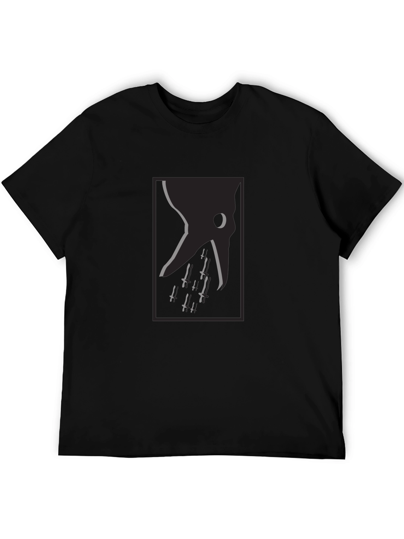 Grim Reaper Dagger Tee - Dark Aesthetic T-Shirt