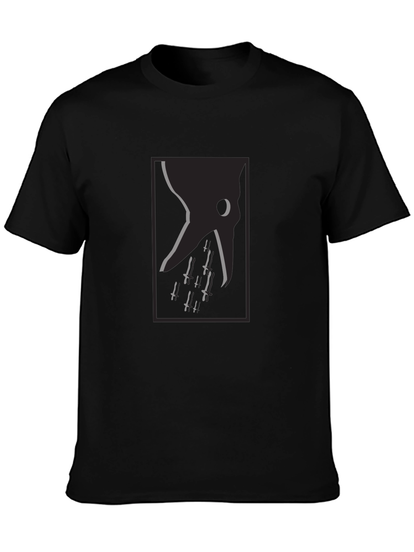 Grim Reaper Dagger Tee - Dark Aesthetic T-Shirt