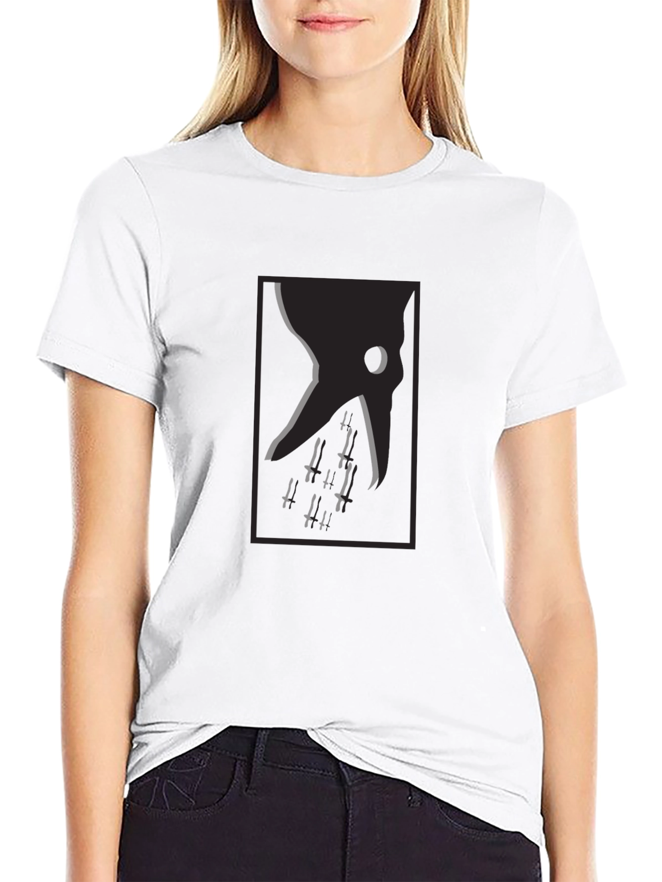 Grim Reaper Dagger Tee - Dark Aesthetic T-Shirt