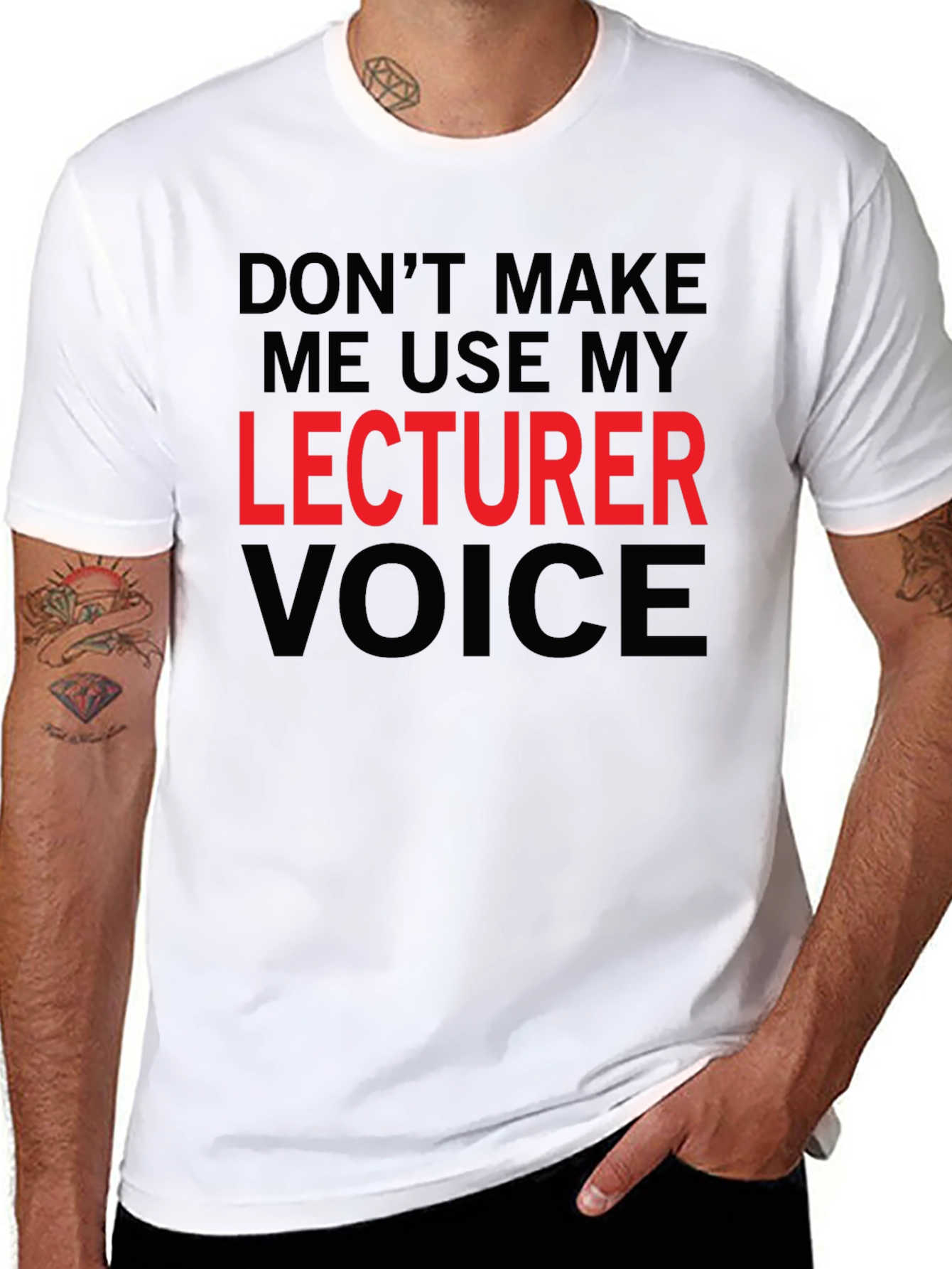 Lecturer Voice T-Shirt - Funny Professor Tee