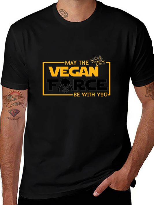 Vegan Force Graphic T-Shirt - May the Vegan Force Be With You