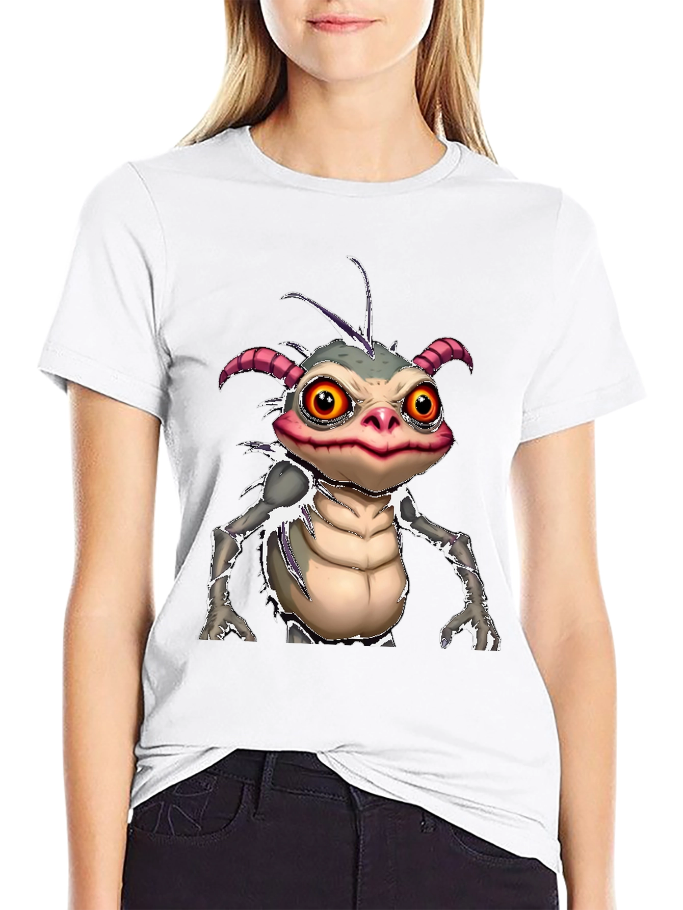 Monster Creature Graphic Tee - Unique Design