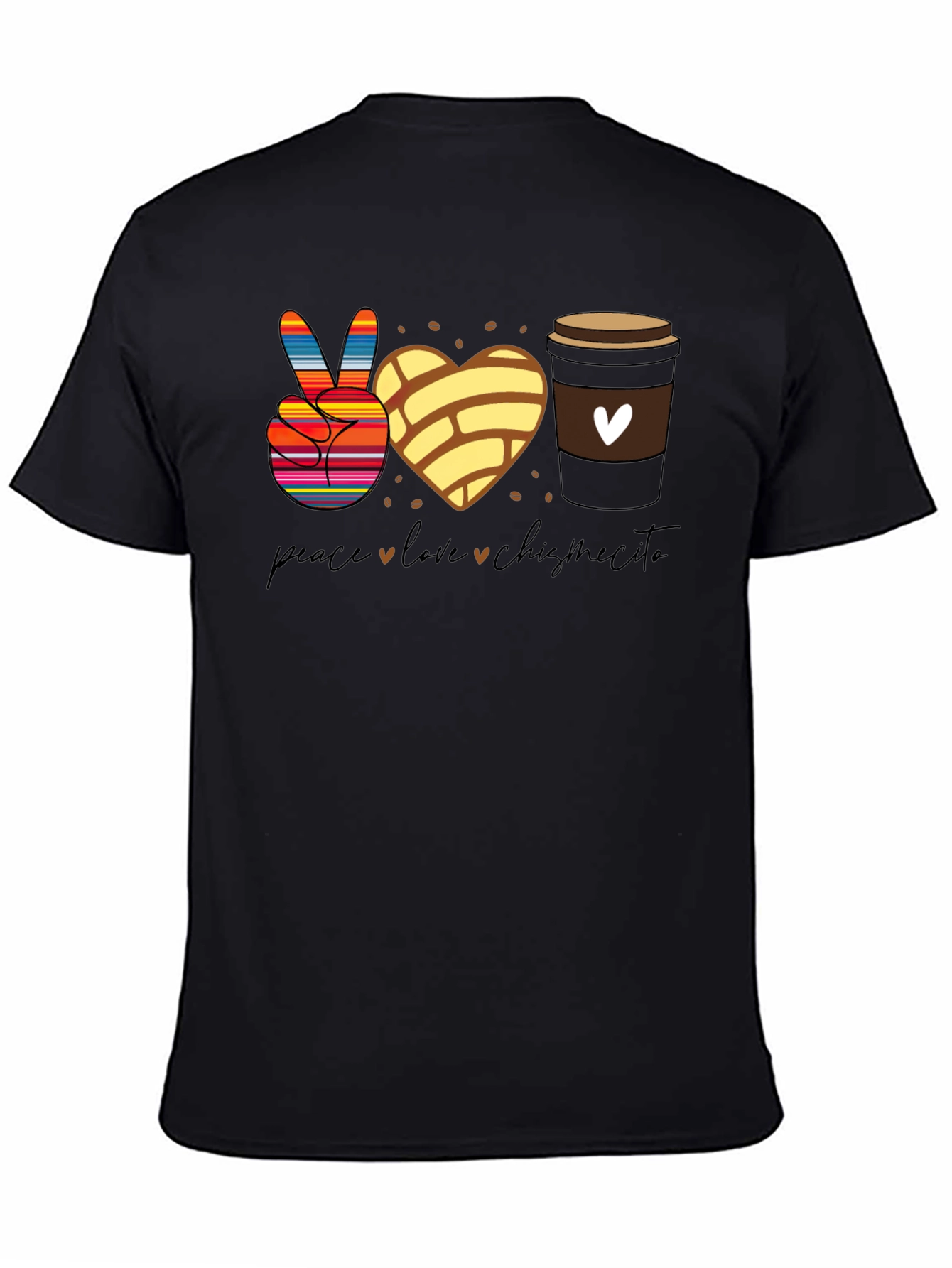 Peace Love Chismecito Shirt - Concha & Coffee