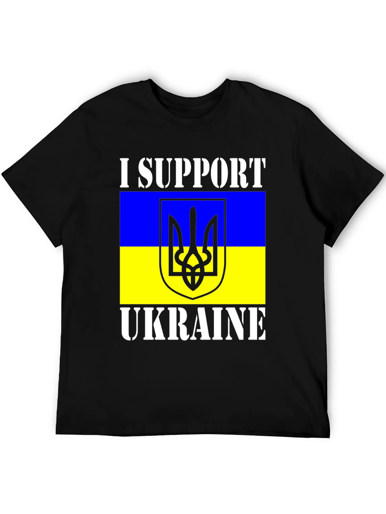 I Support Ukraine T-Shirt - Black