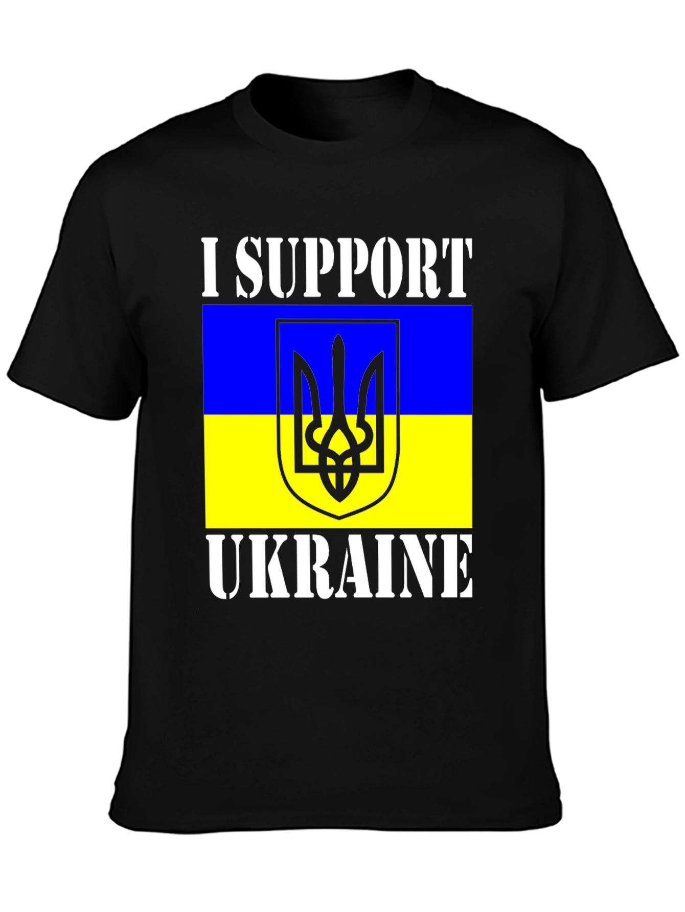 I Support Ukraine T-Shirt - Black