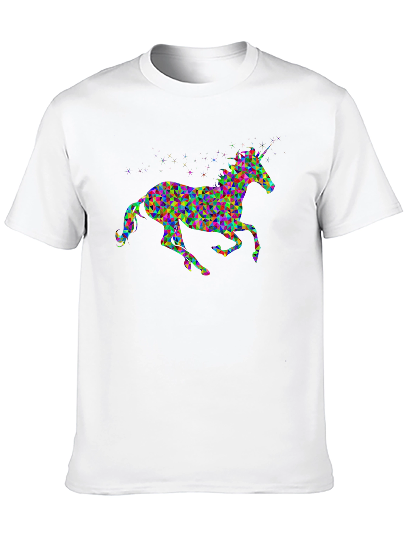 Geometric Unicorn Graphic T-Shirt