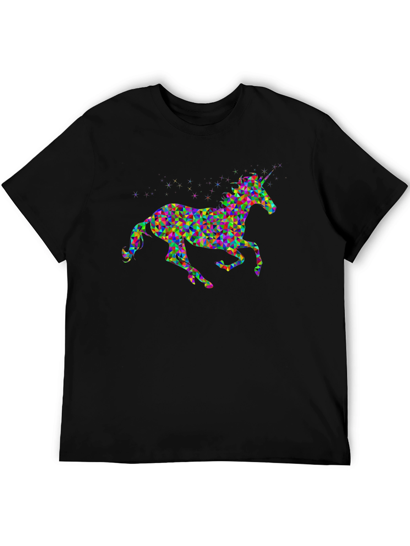 Geometric Unicorn Graphic T-Shirt