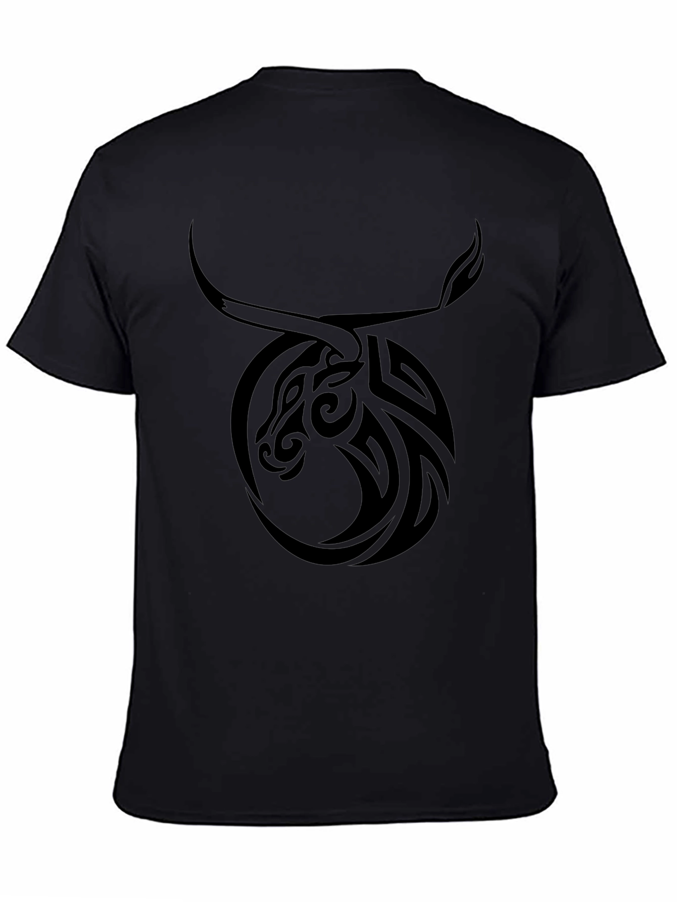 Tribal Taurus Graphic Tee - Black