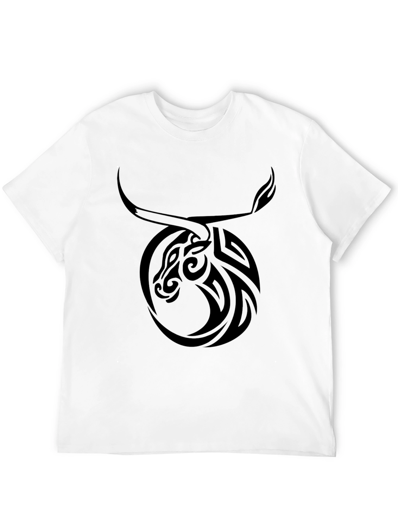 Tribal Taurus Graphic Tee - Black
