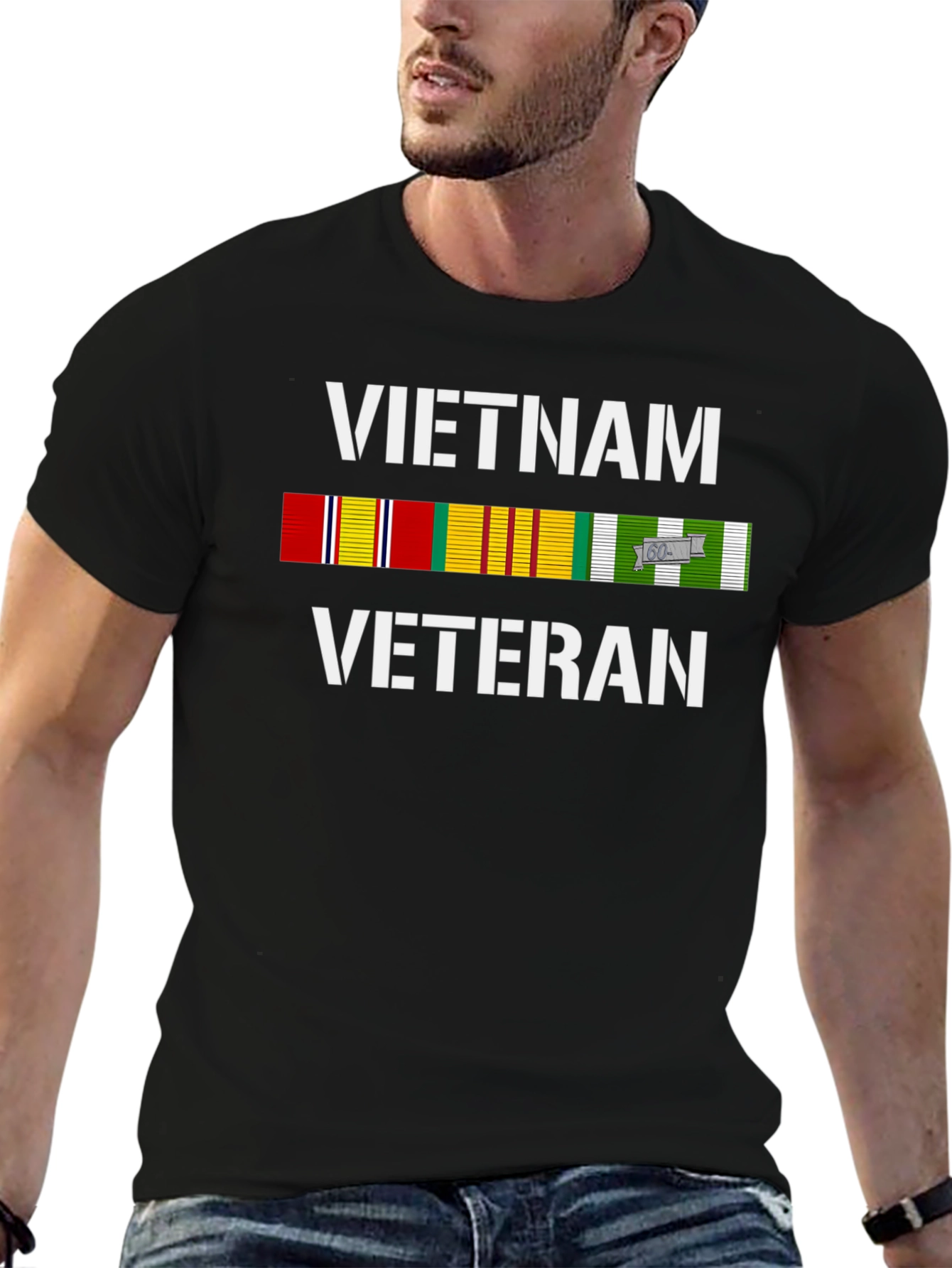 Vietnam Veteran Ribbon T-Shirt - Patriotic Tribute Tee