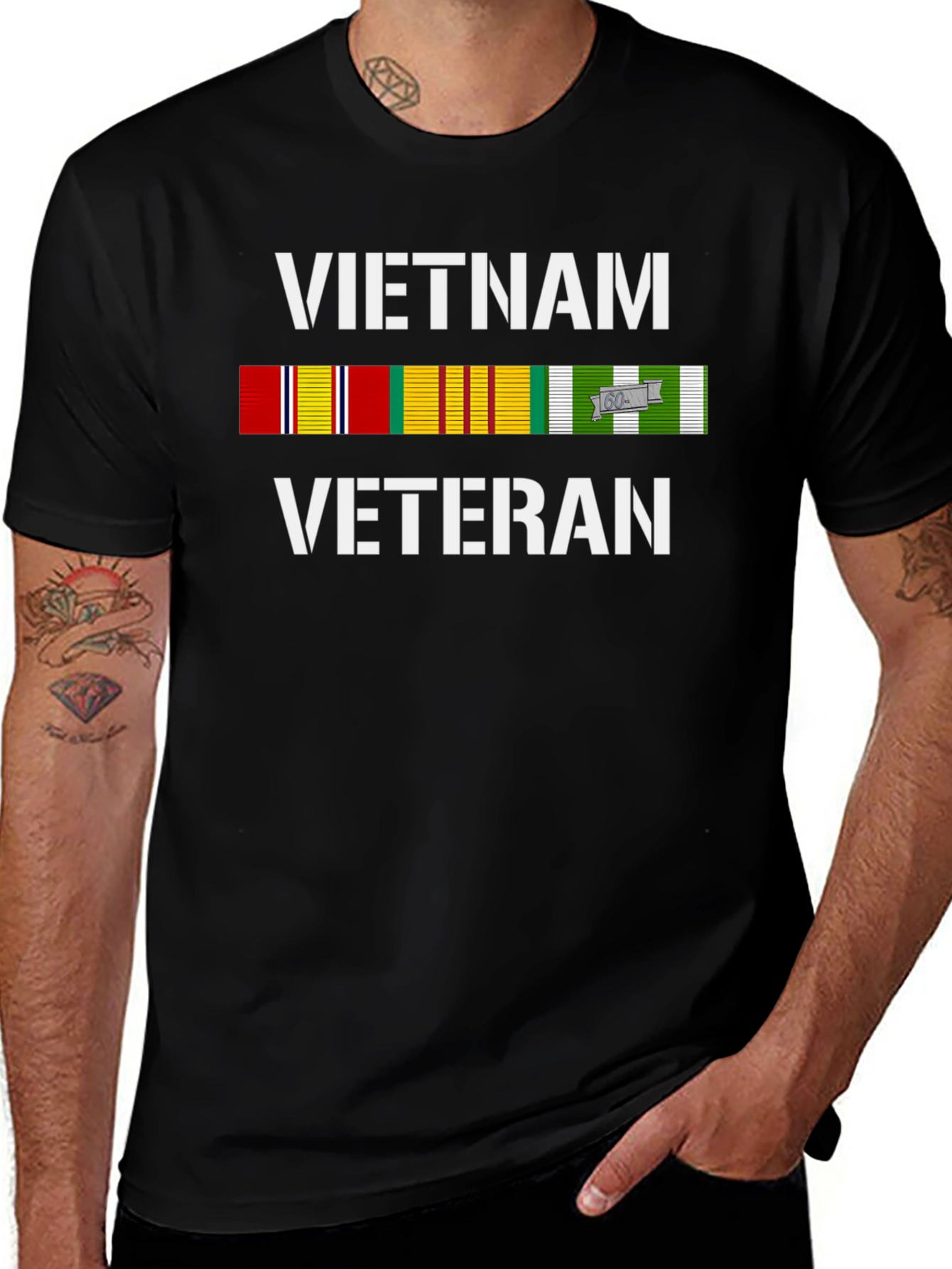 Vietnam Veteran Ribbon T-Shirt - Patriotic Tribute Tee