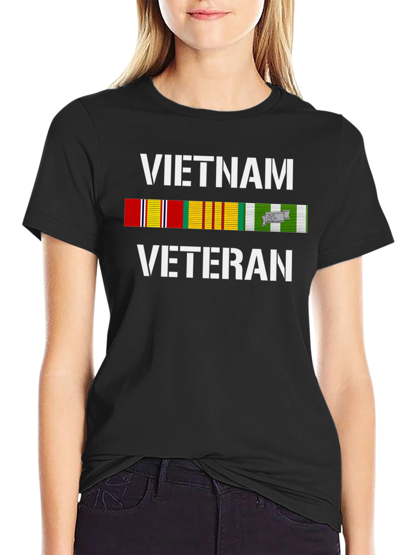 Vietnam Veteran Ribbon T-Shirt - Patriotic Tribute Tee
