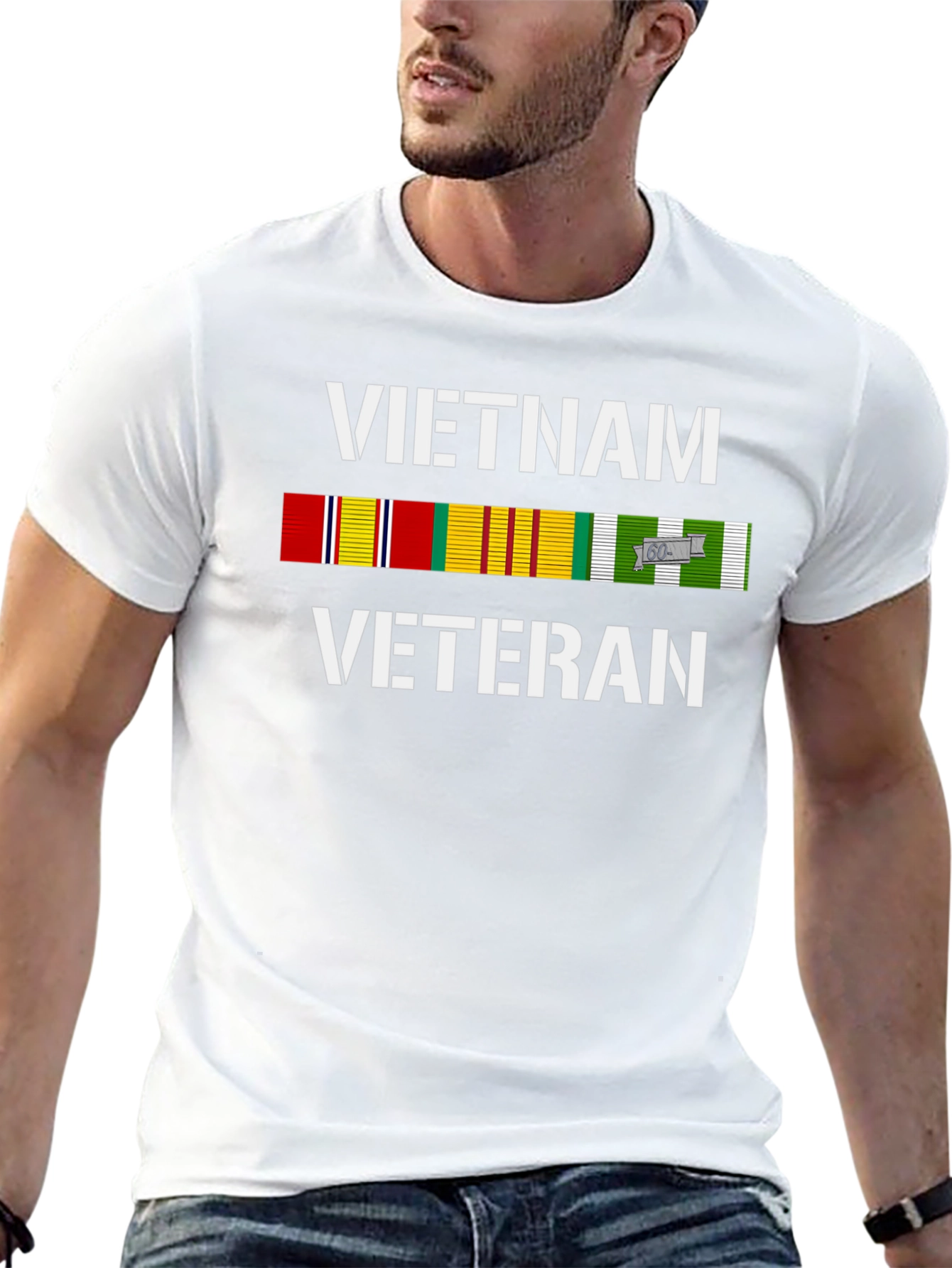 Vietnam Veteran Ribbon T-Shirt - Patriotic Tribute Tee