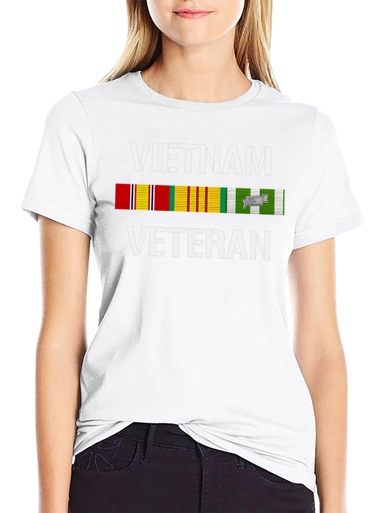 Vietnam Veteran Ribbon T-Shirt - Patriotic Tribute Tee