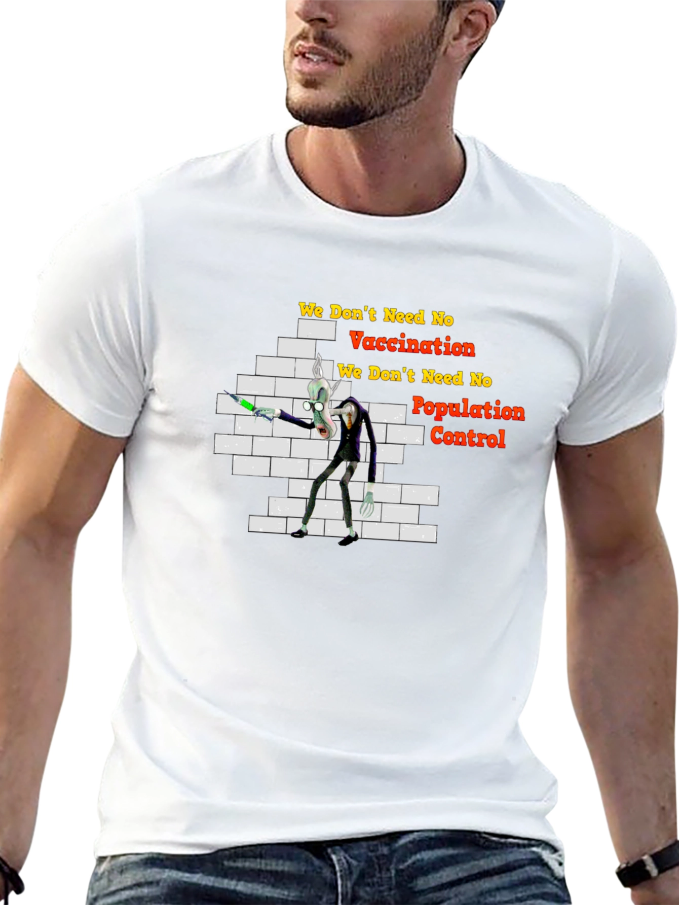 Anti-Vaccination Cartoon T-Shirt