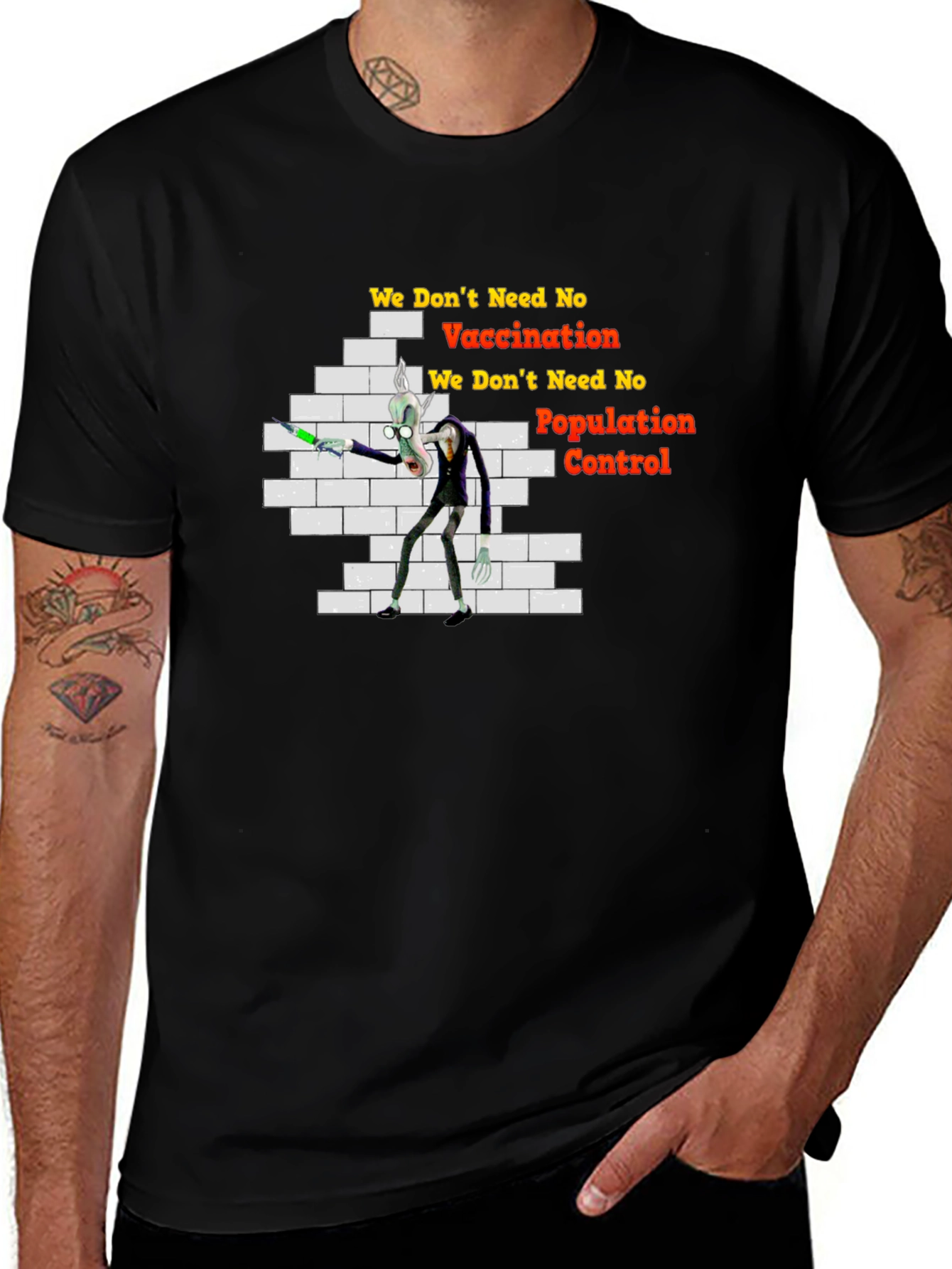 Anti-Vaccination Cartoon T-Shirt