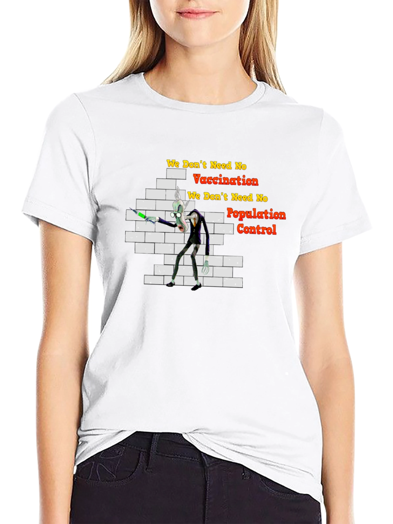 Anti-Vaccination Cartoon T-Shirt