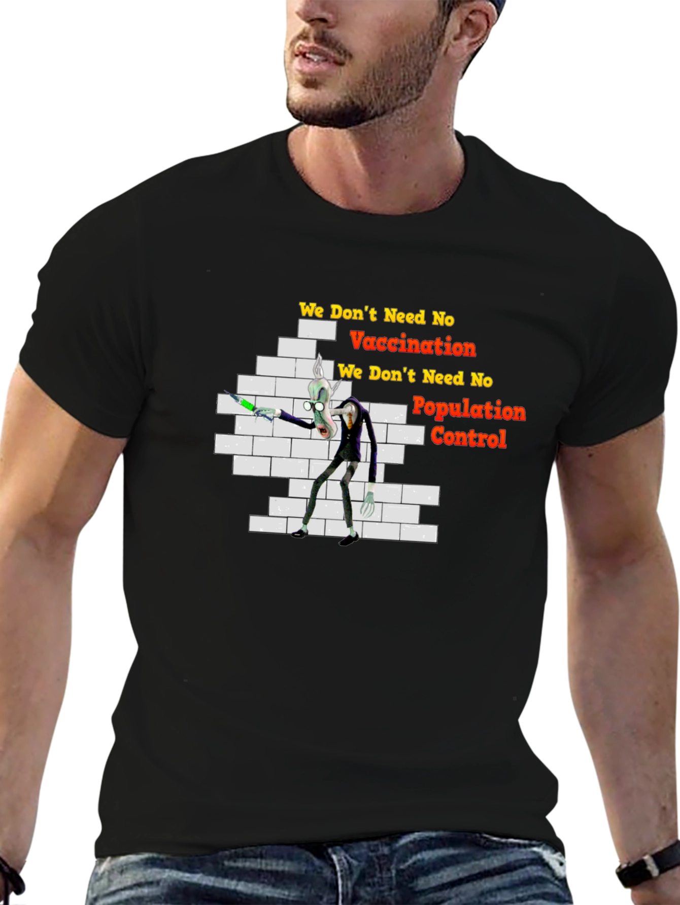 Anti-Vaccination Cartoon T-Shirt
