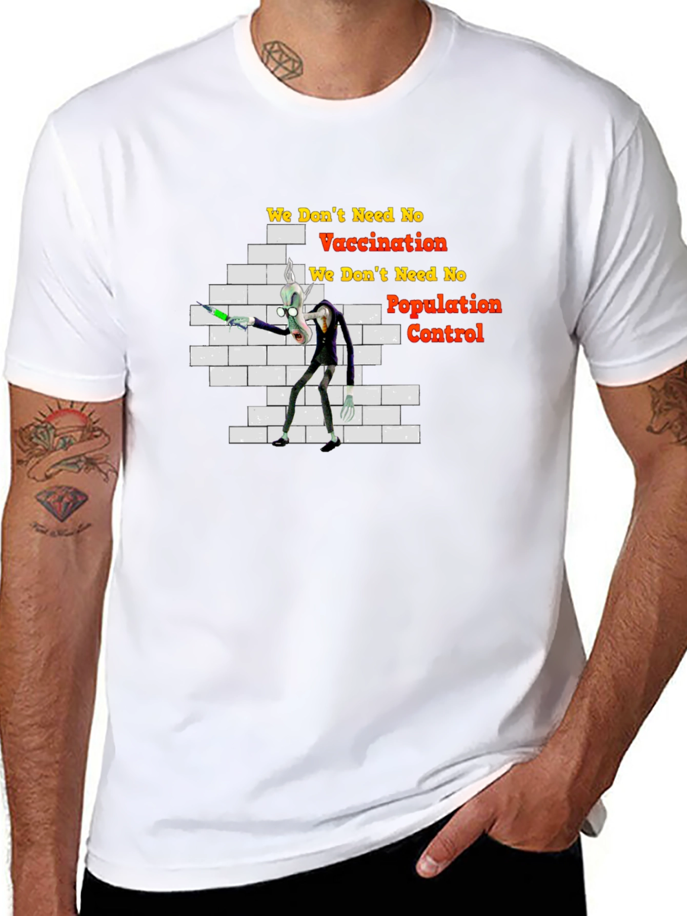 Anti-Vaccination Cartoon T-Shirt