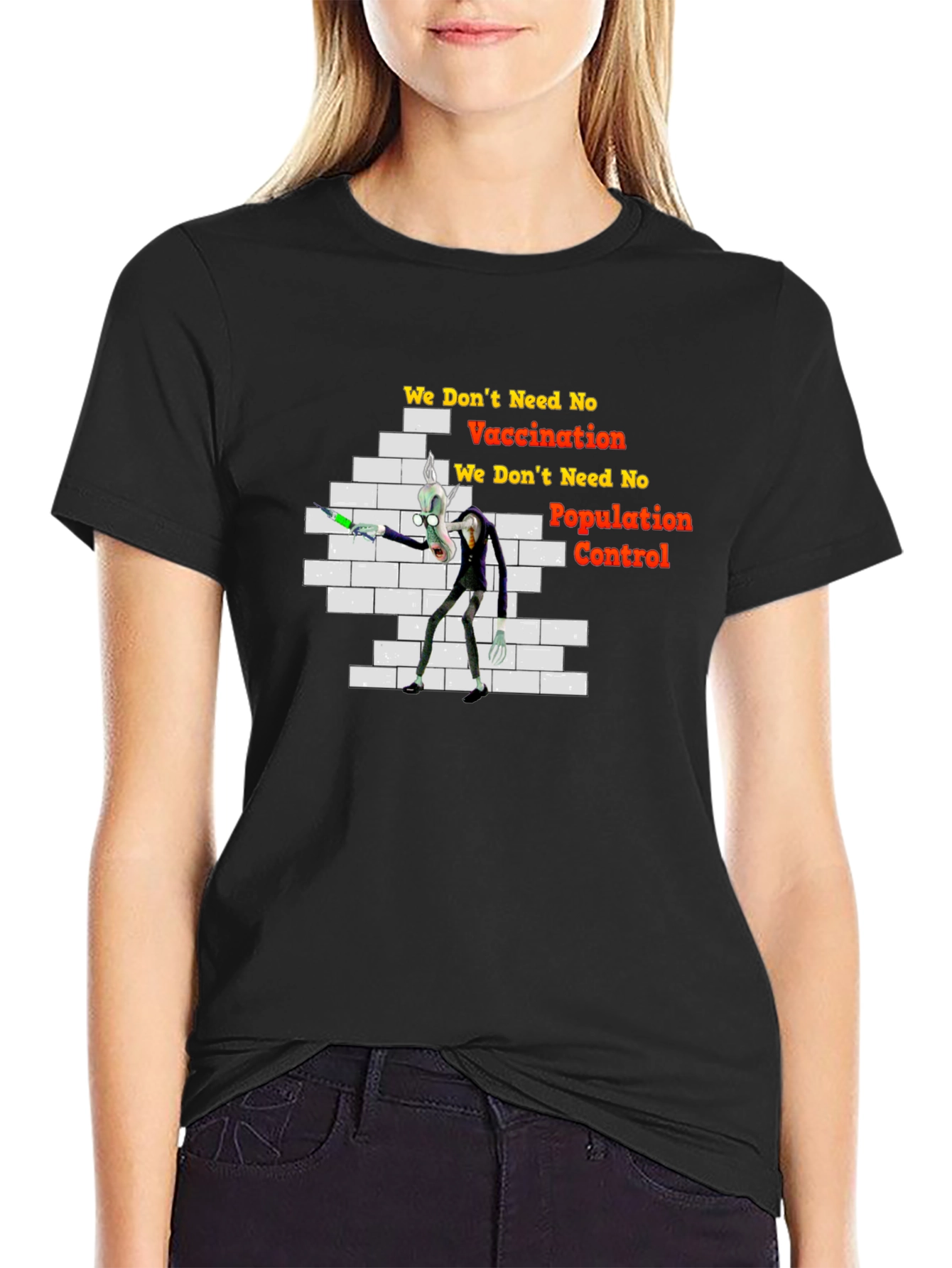 Anti-Vaccination Cartoon T-Shirt