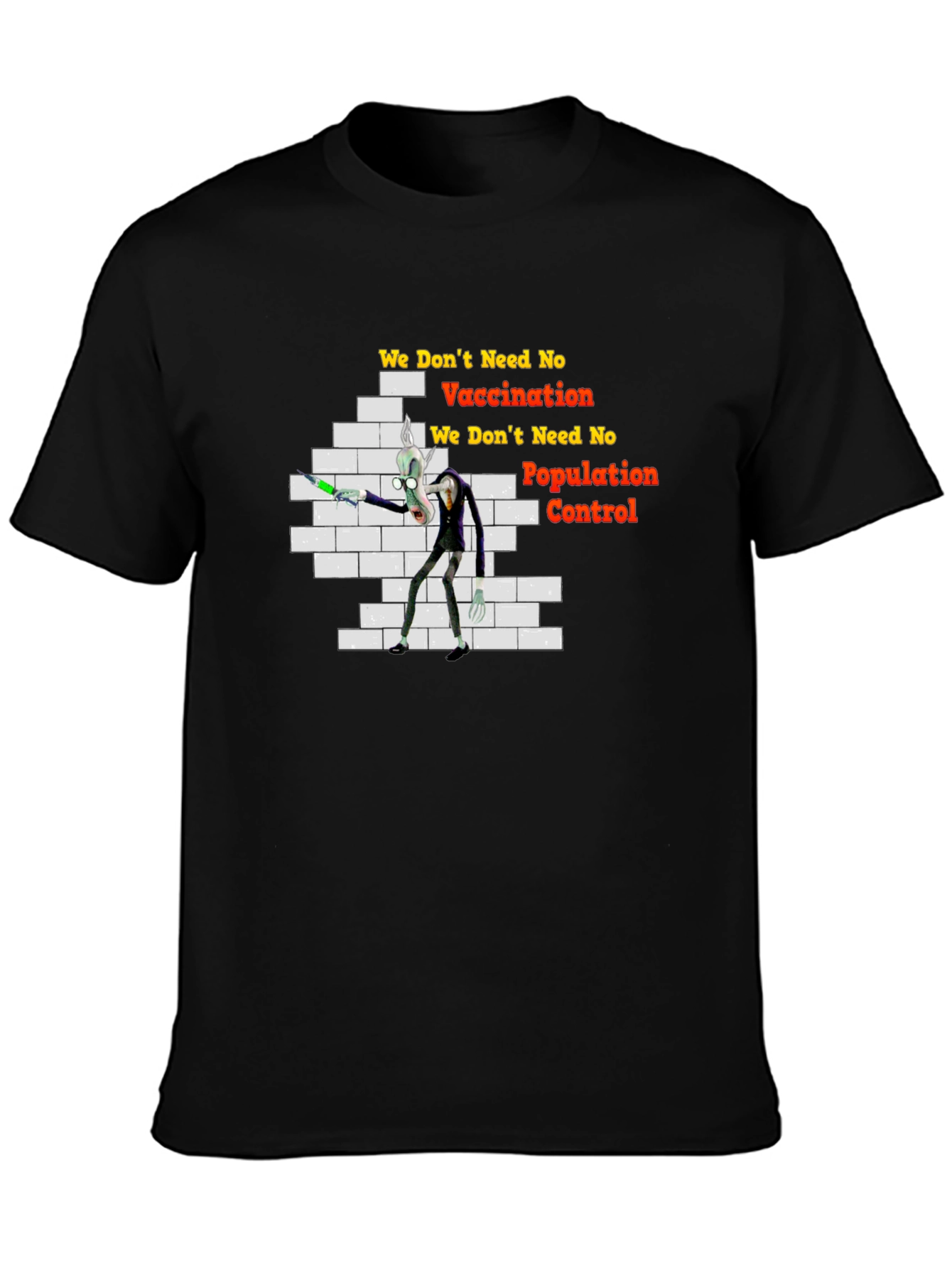 Anti-Vaccination Cartoon T-Shirt