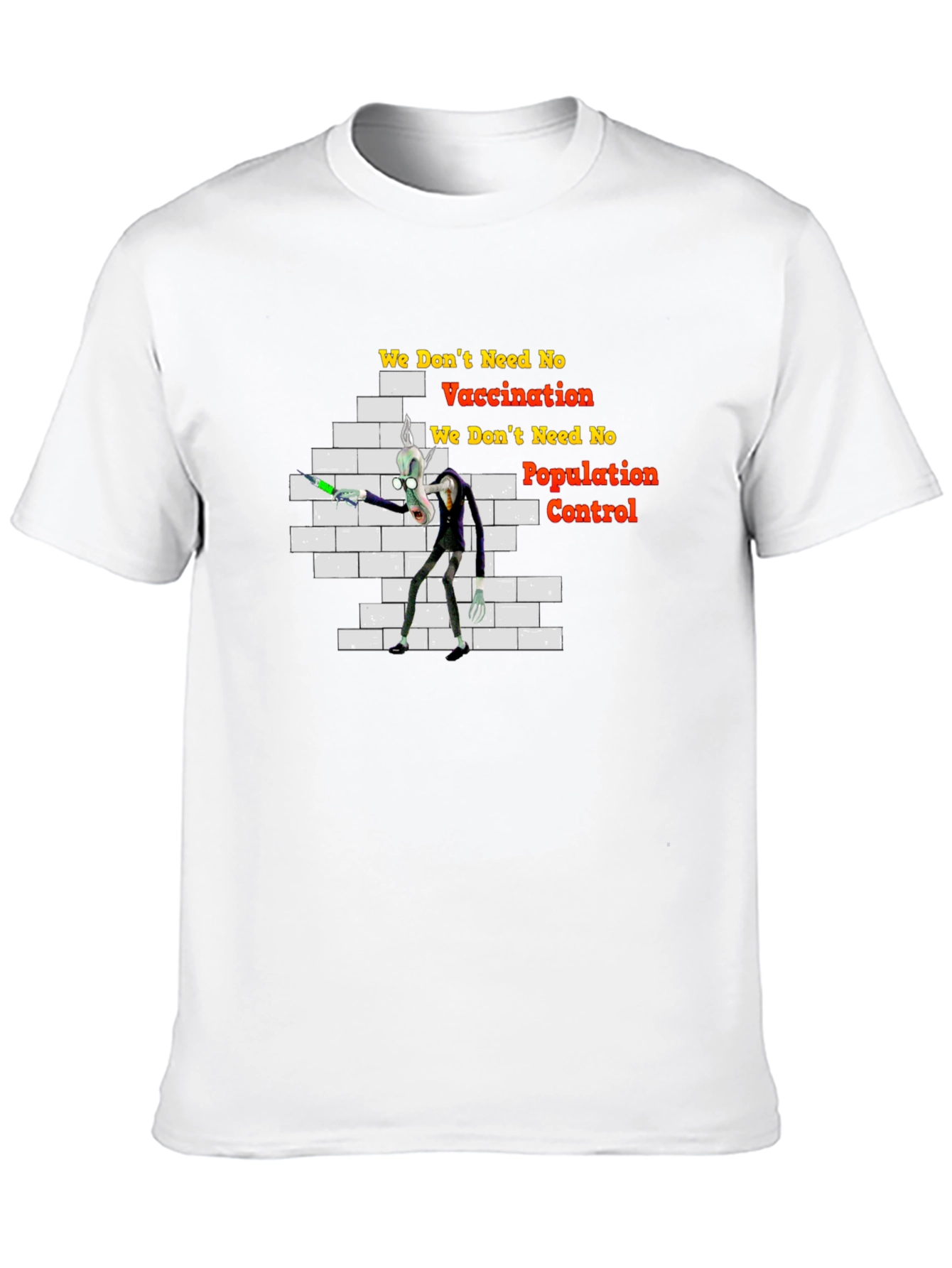 Anti-Vaccination Cartoon T-Shirt