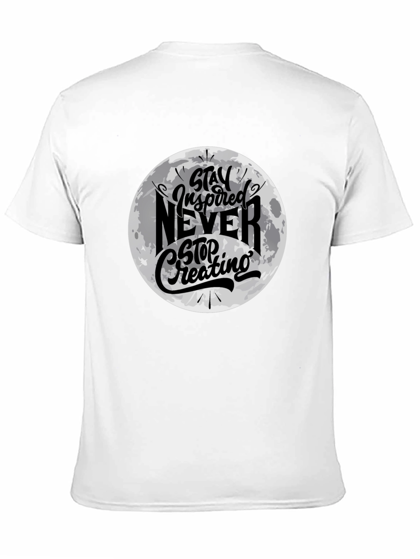 Stay Inspired Graphic Black T-Shirt