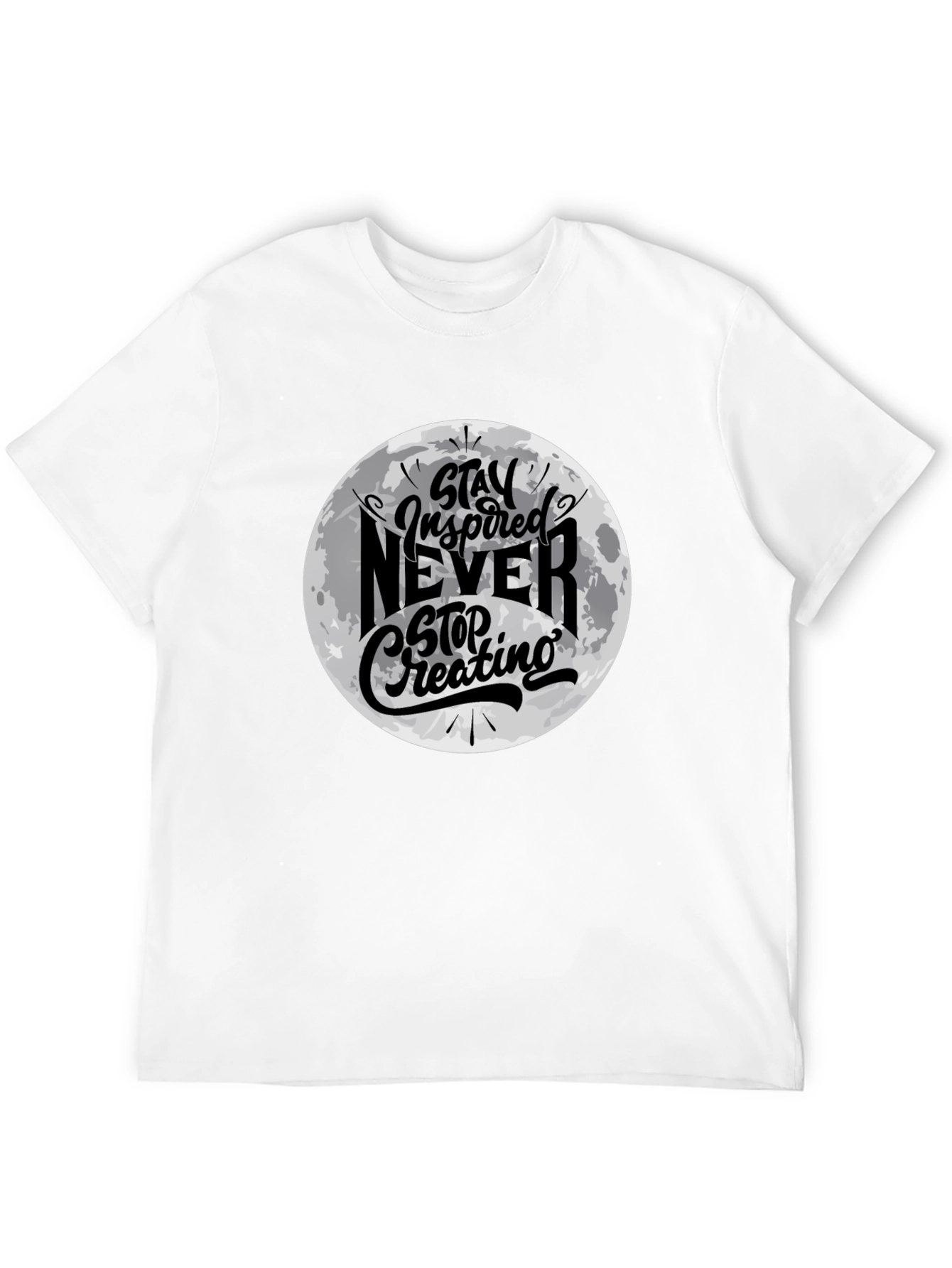 Stay Inspired Graphic Black T-Shirt