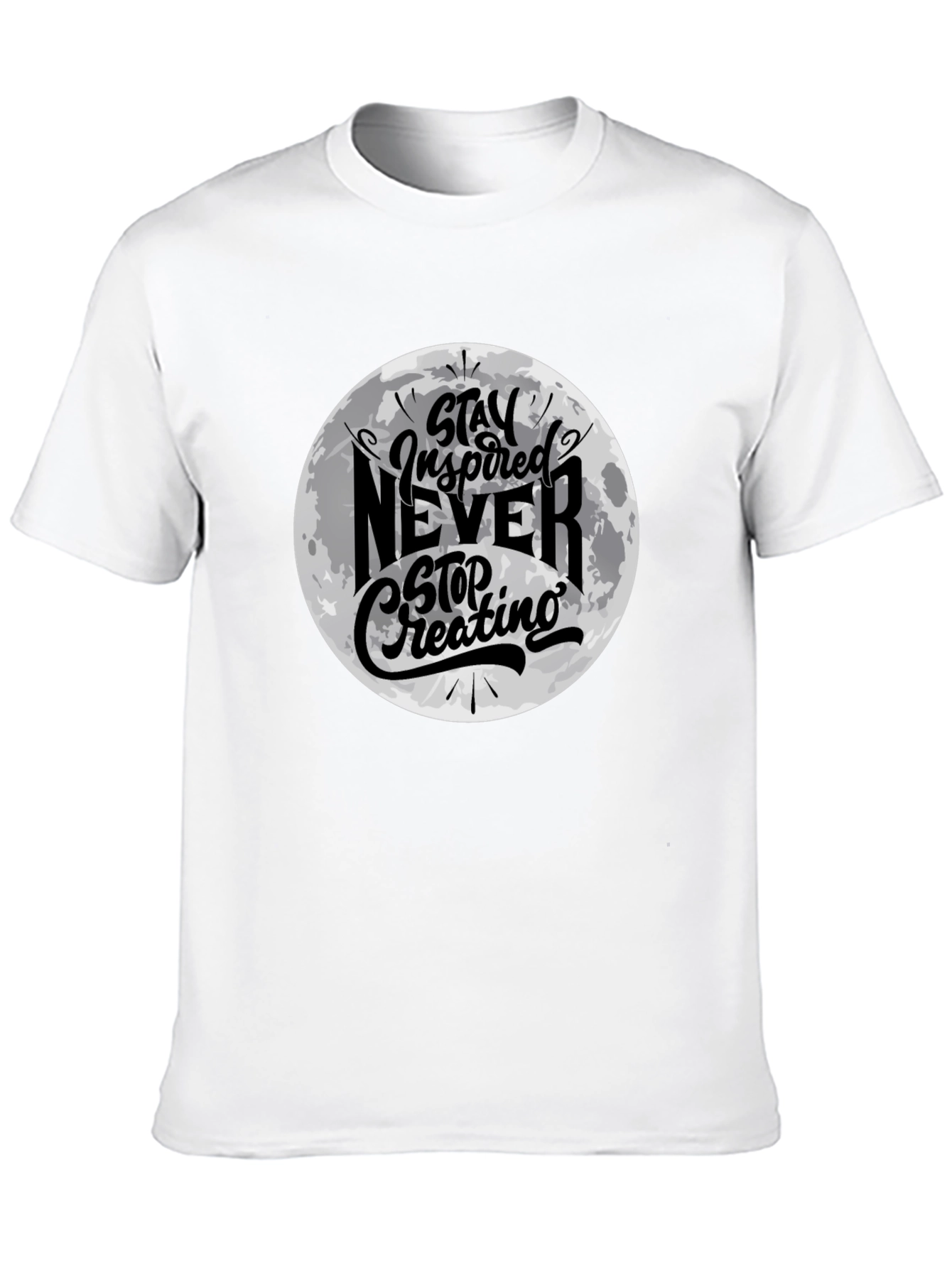 Stay Inspired Graphic Black T-Shirt