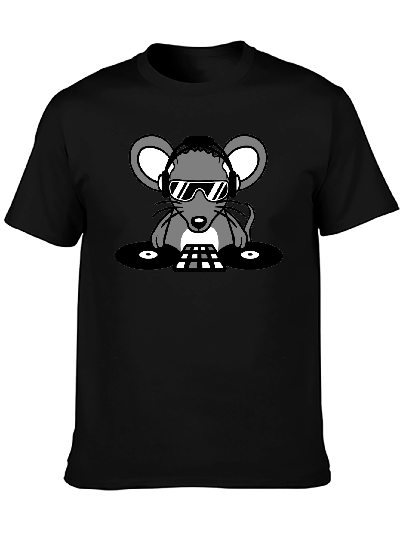 DJ Mouse Graphic Tee - Cool Party Vibes!