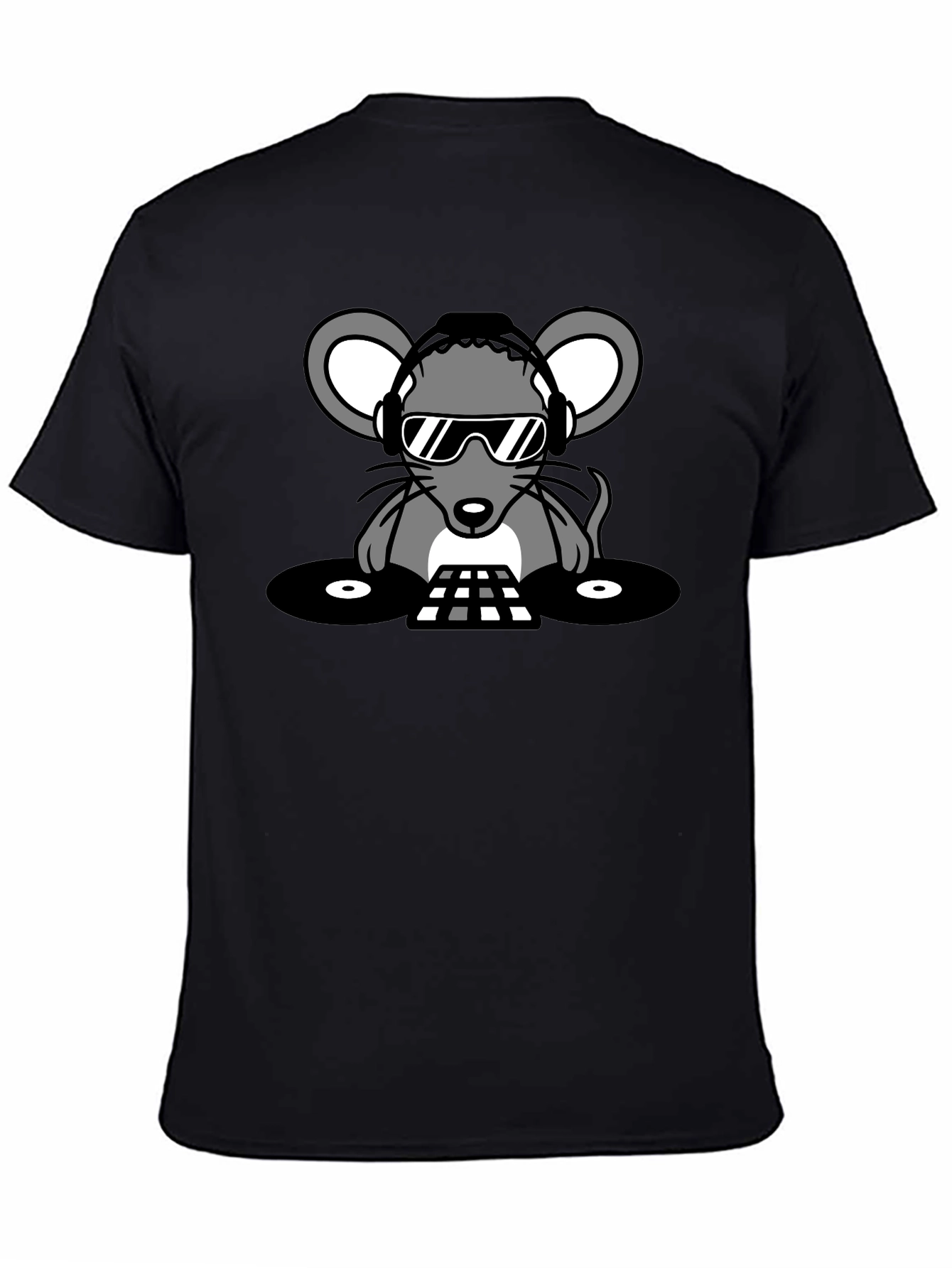 DJ Mouse Graphic Tee - Cool Party Vibes!